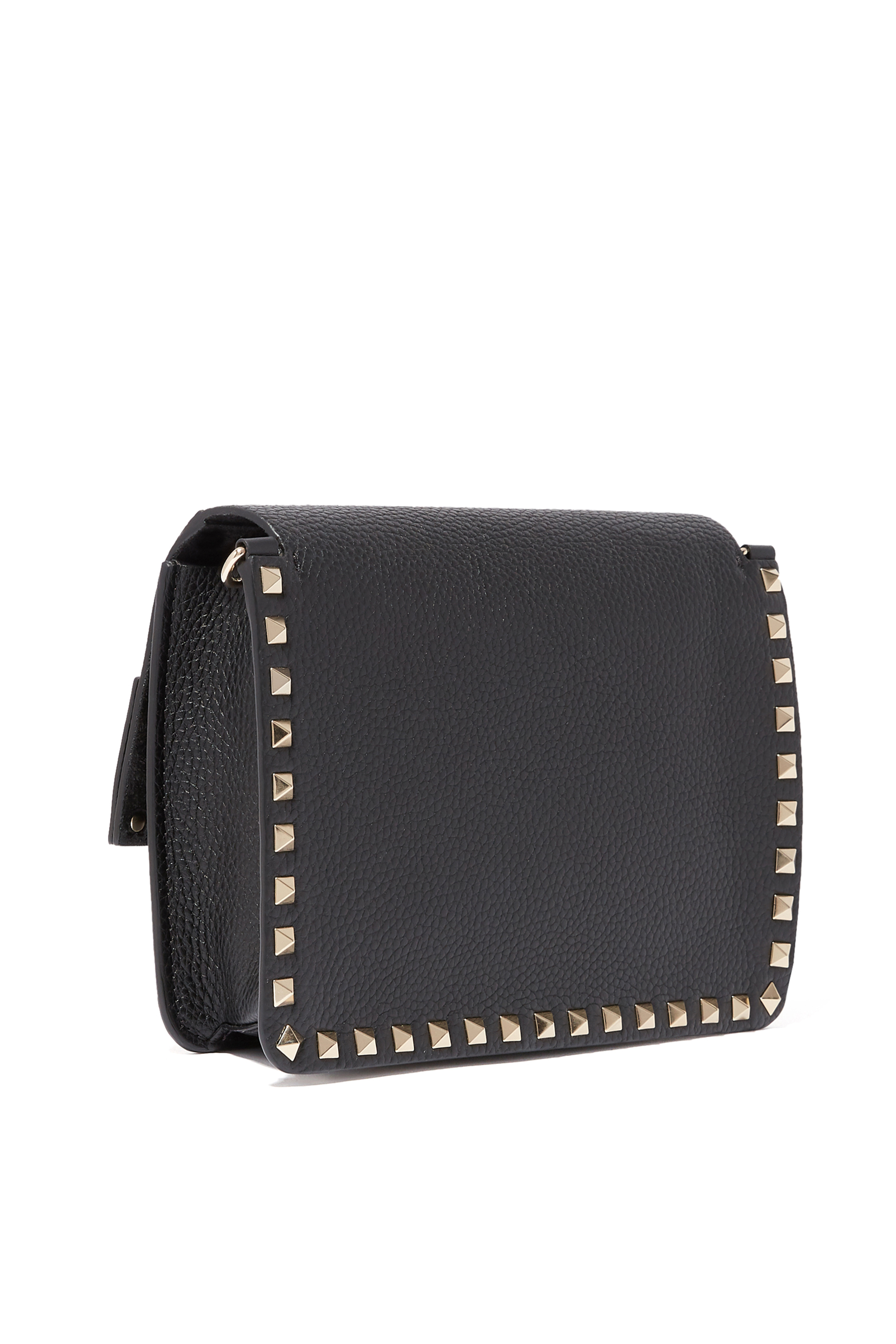 Platinum All-Around Rockstud Shoulder Bag