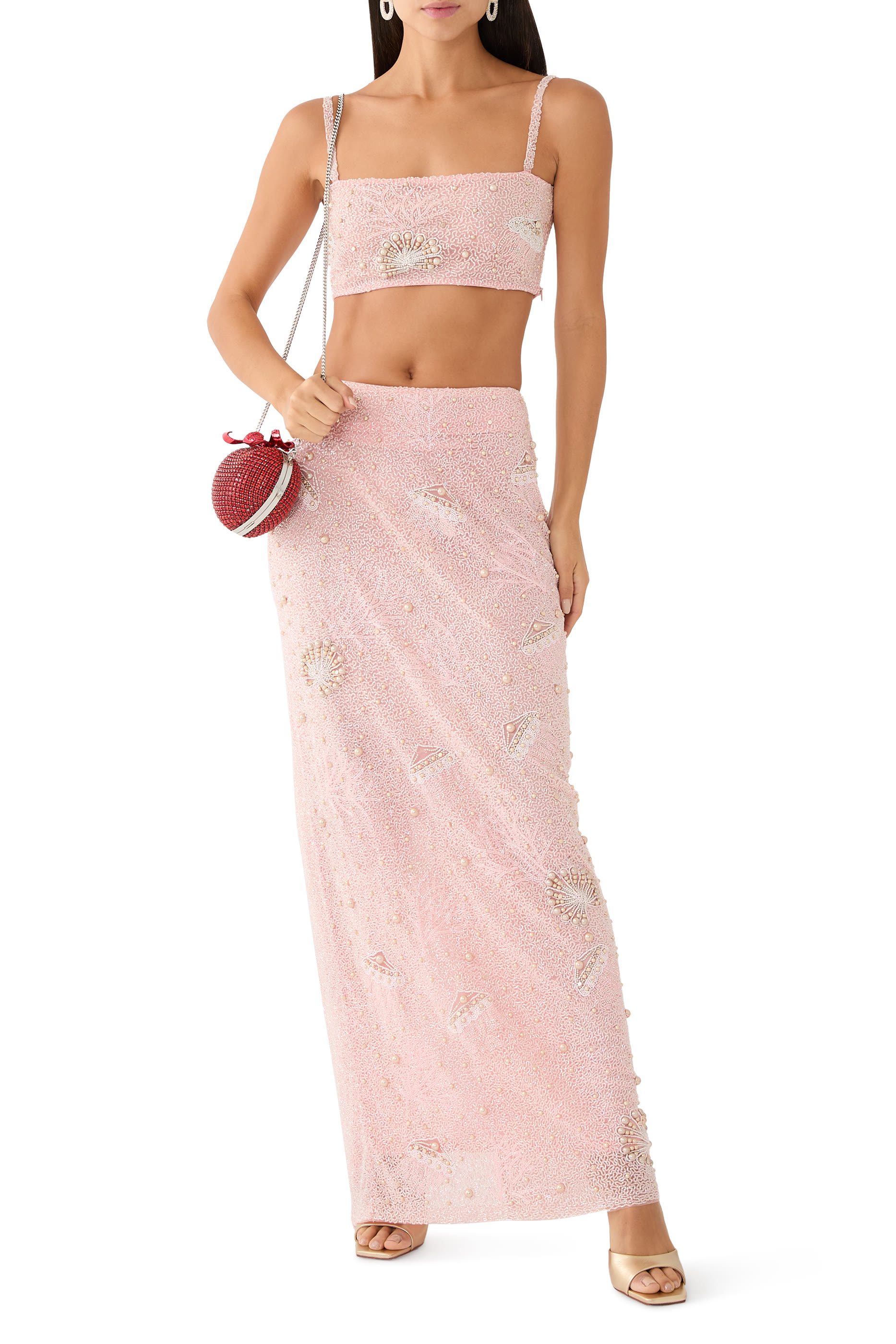 Faith Beaded Crop Top