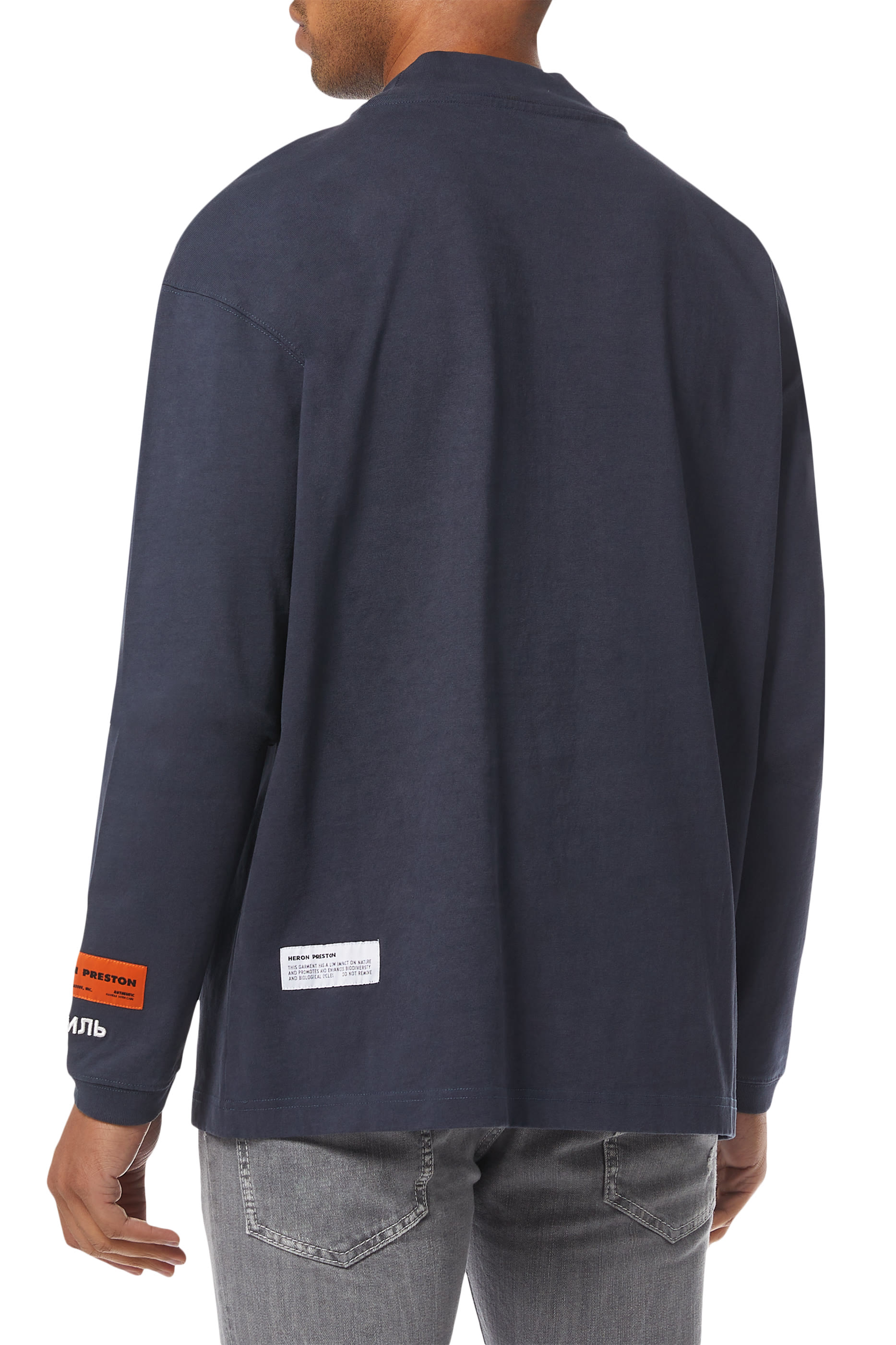 СТИЛЬ Mock Neck Cotton T-Shirt