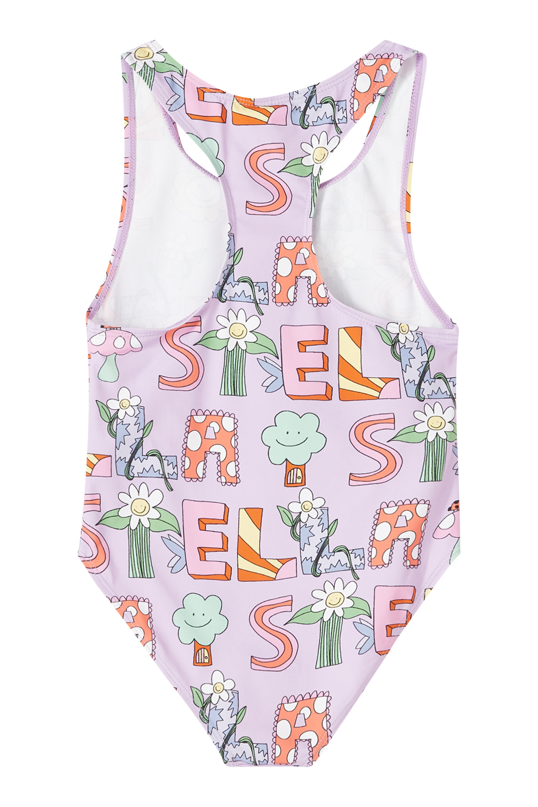 Kids Lettering Print Swimsuit
