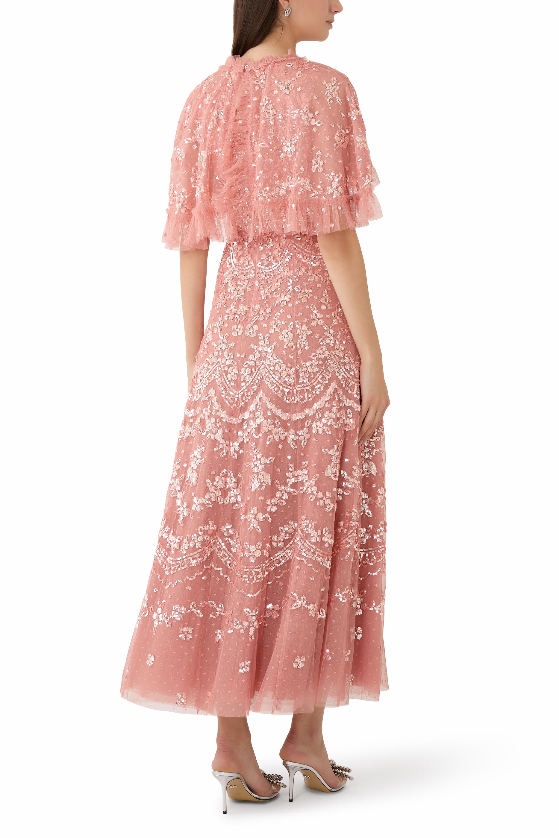 Freya Cape Ankle Gown