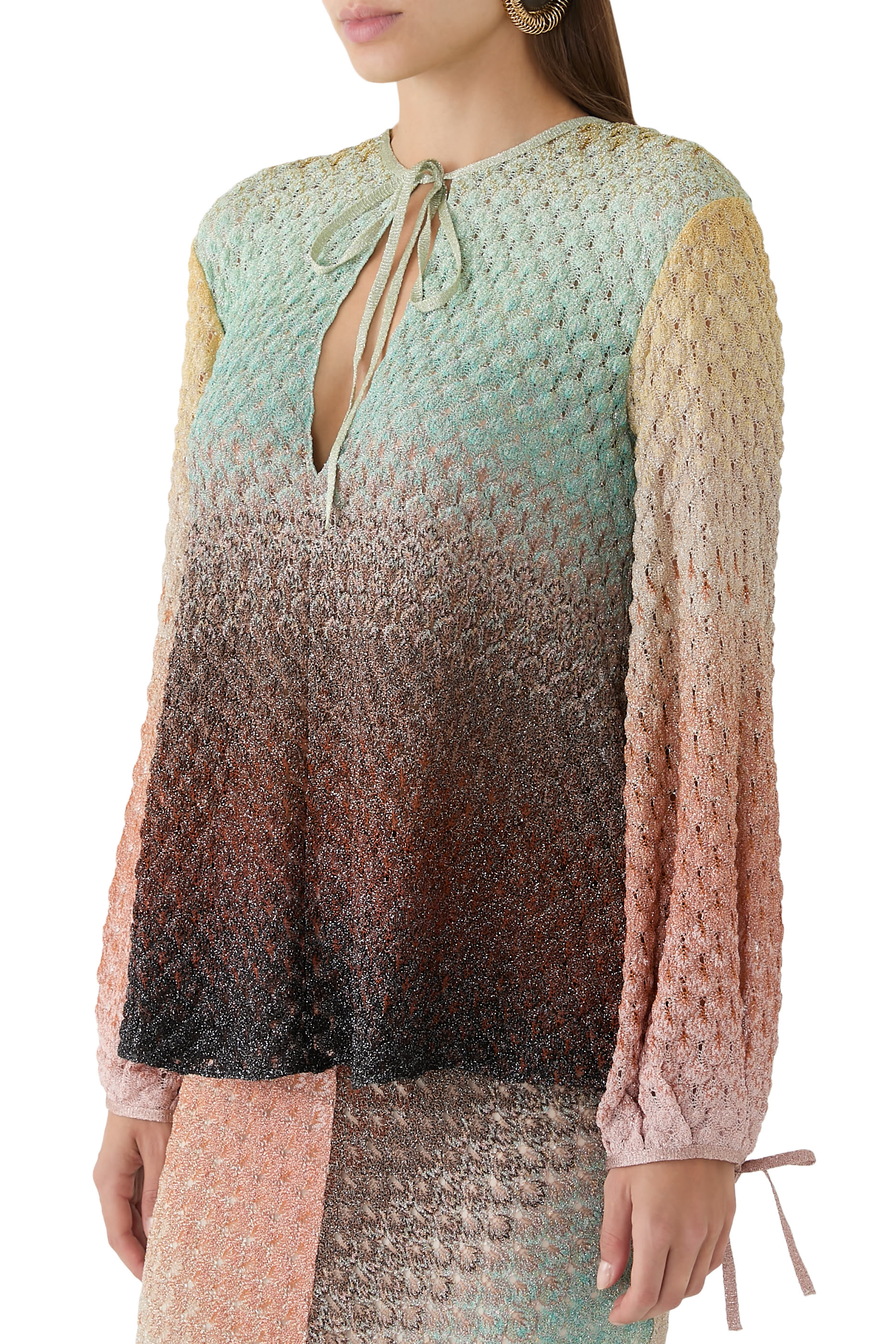 Ombre Degrade Lace Top