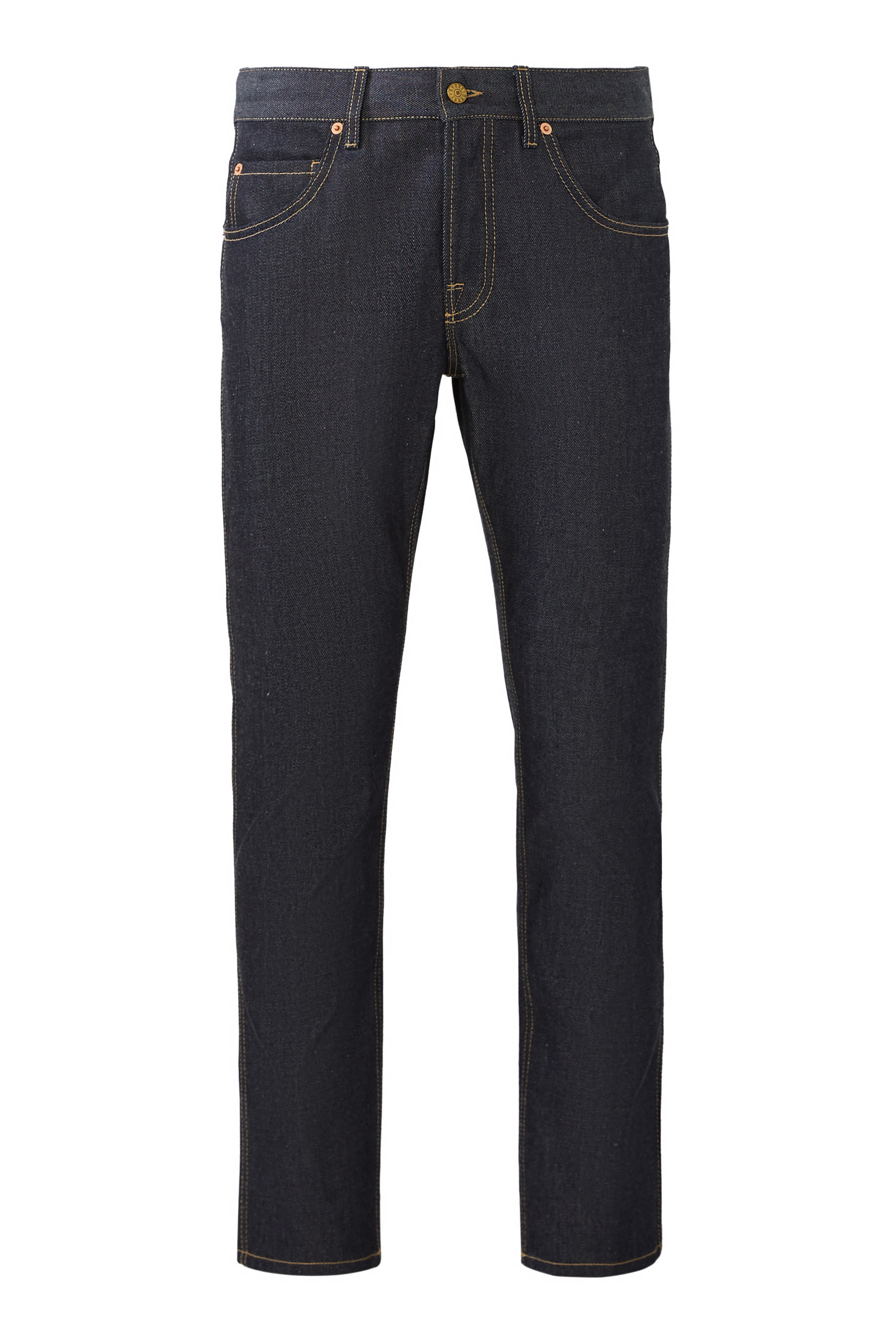 Tapered Mid-Rise Jeans