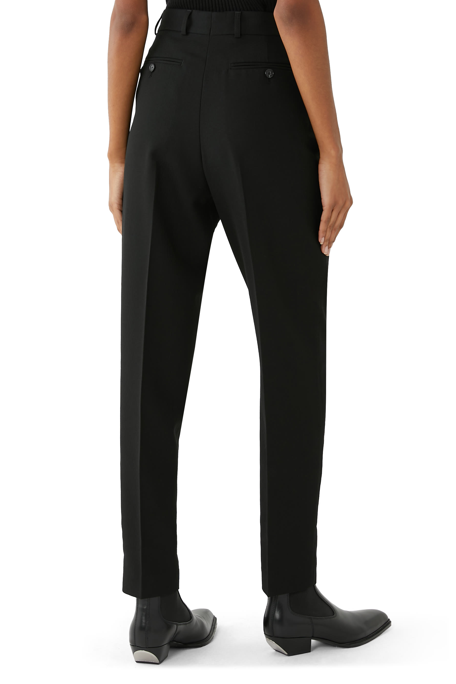 Low-Waist Tailored Trousers