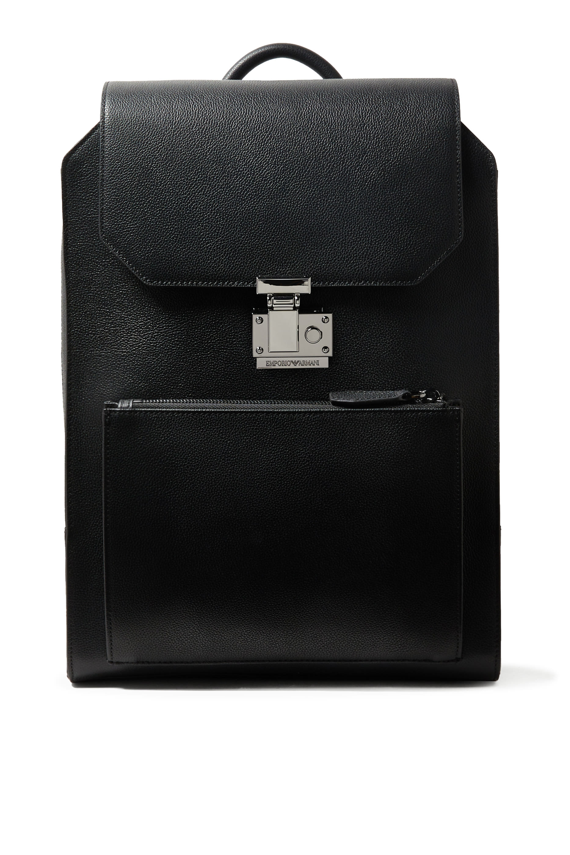 Tumbled-Leather Backpack