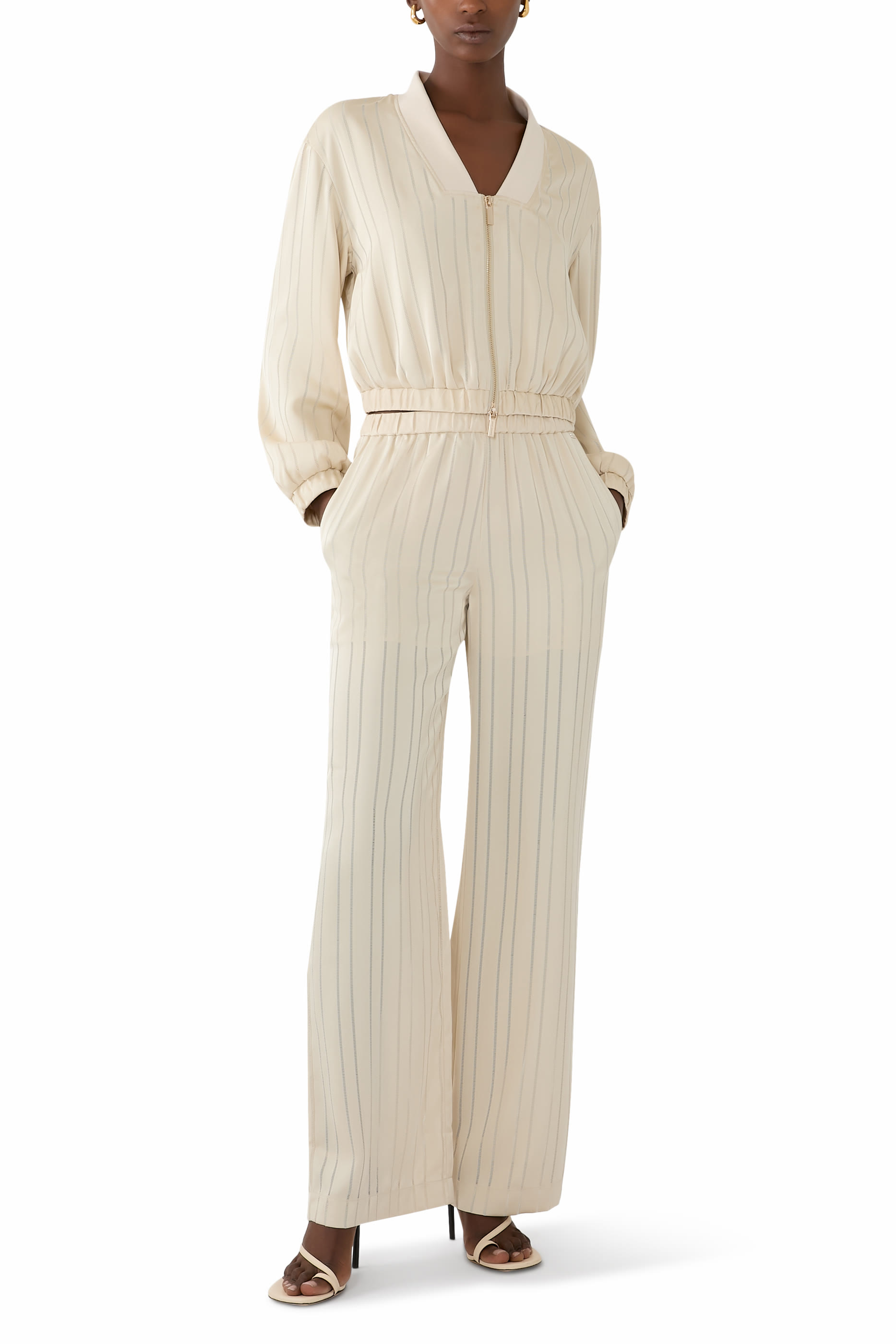 Logo Half Zip Blouson Jacket