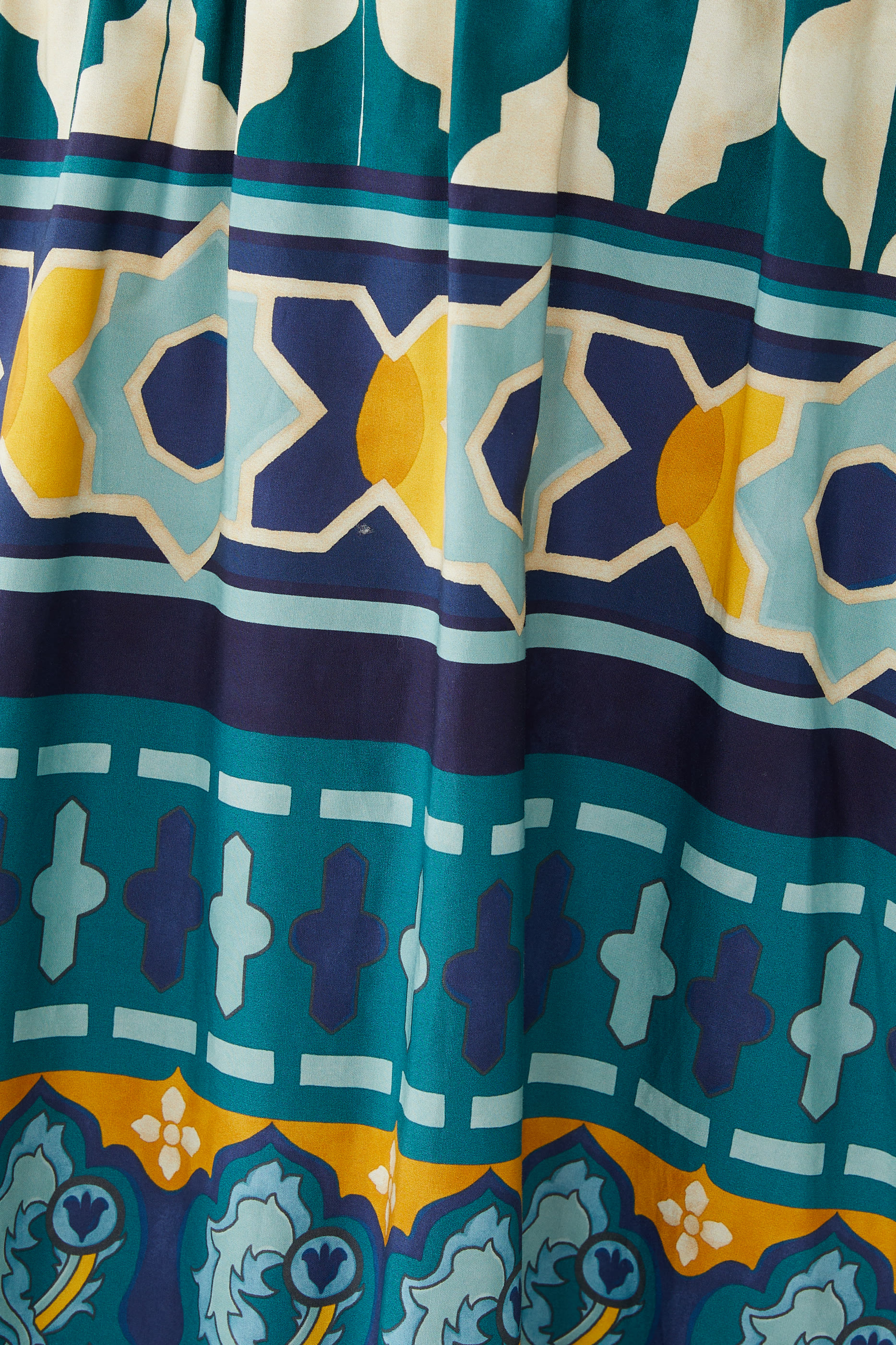 Sunset Casareale Plac&egrave;e Emerald Skirt