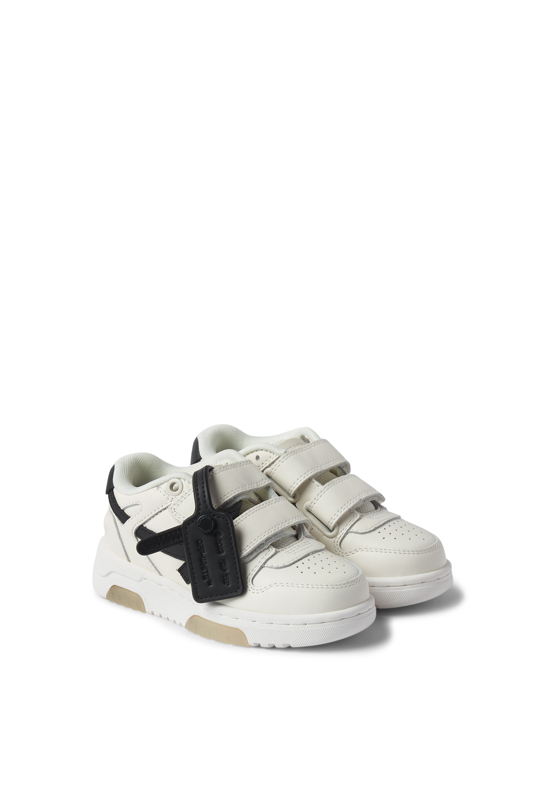 Kids Out Of Office Straps Leather Sneakers