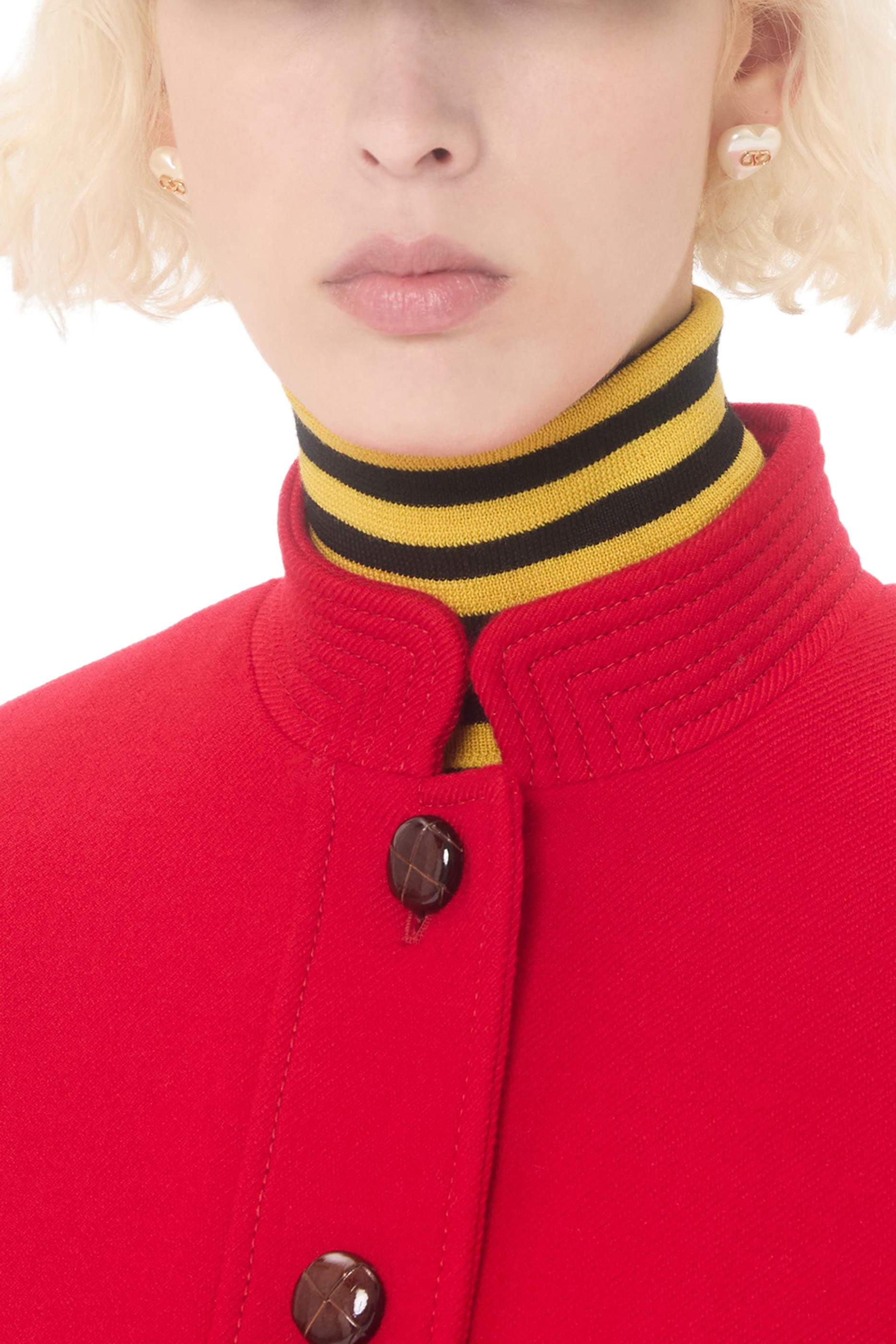 VLogo Signature Metal and Pearl Earrings