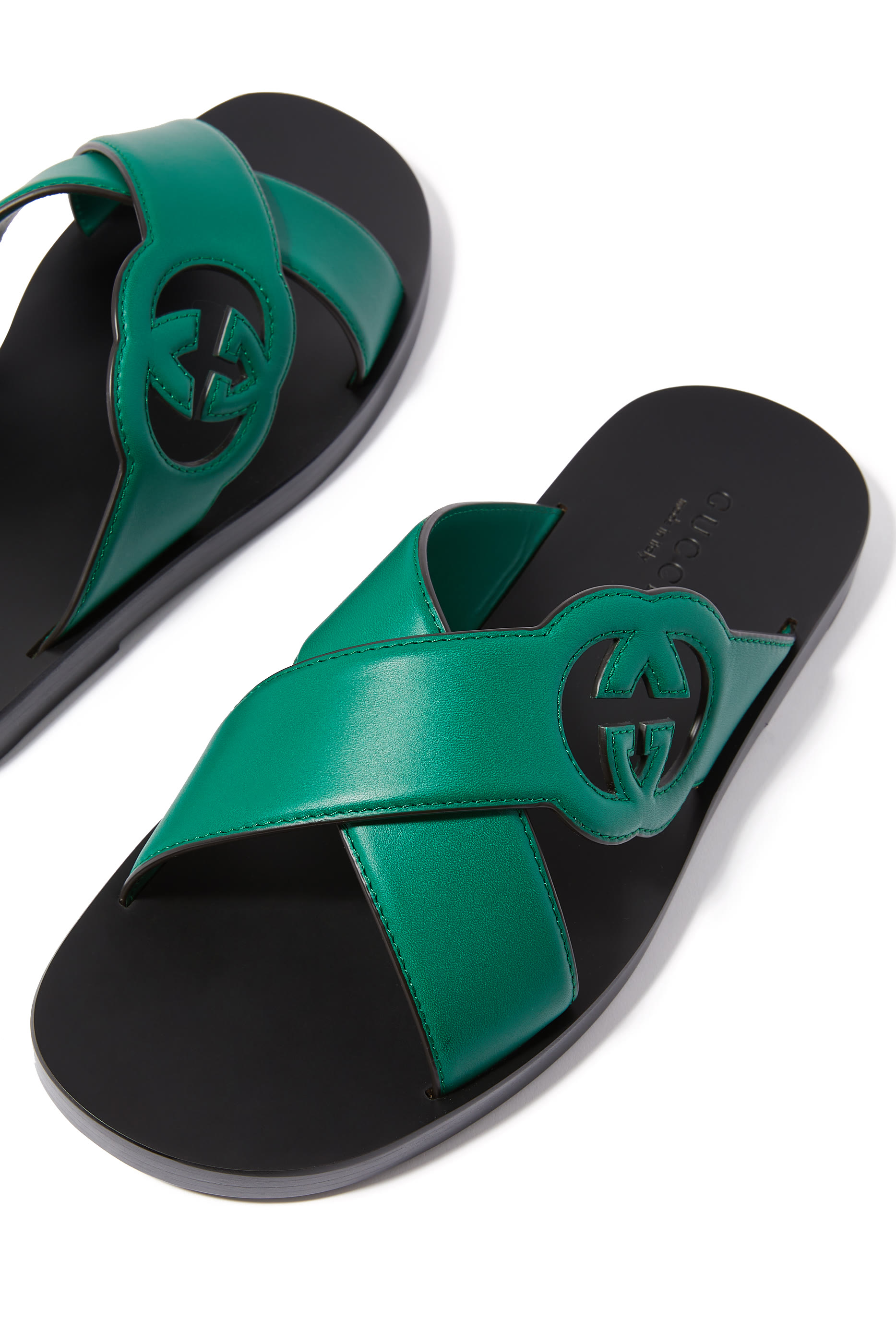 Men's Interlocking G Slide Sandals
