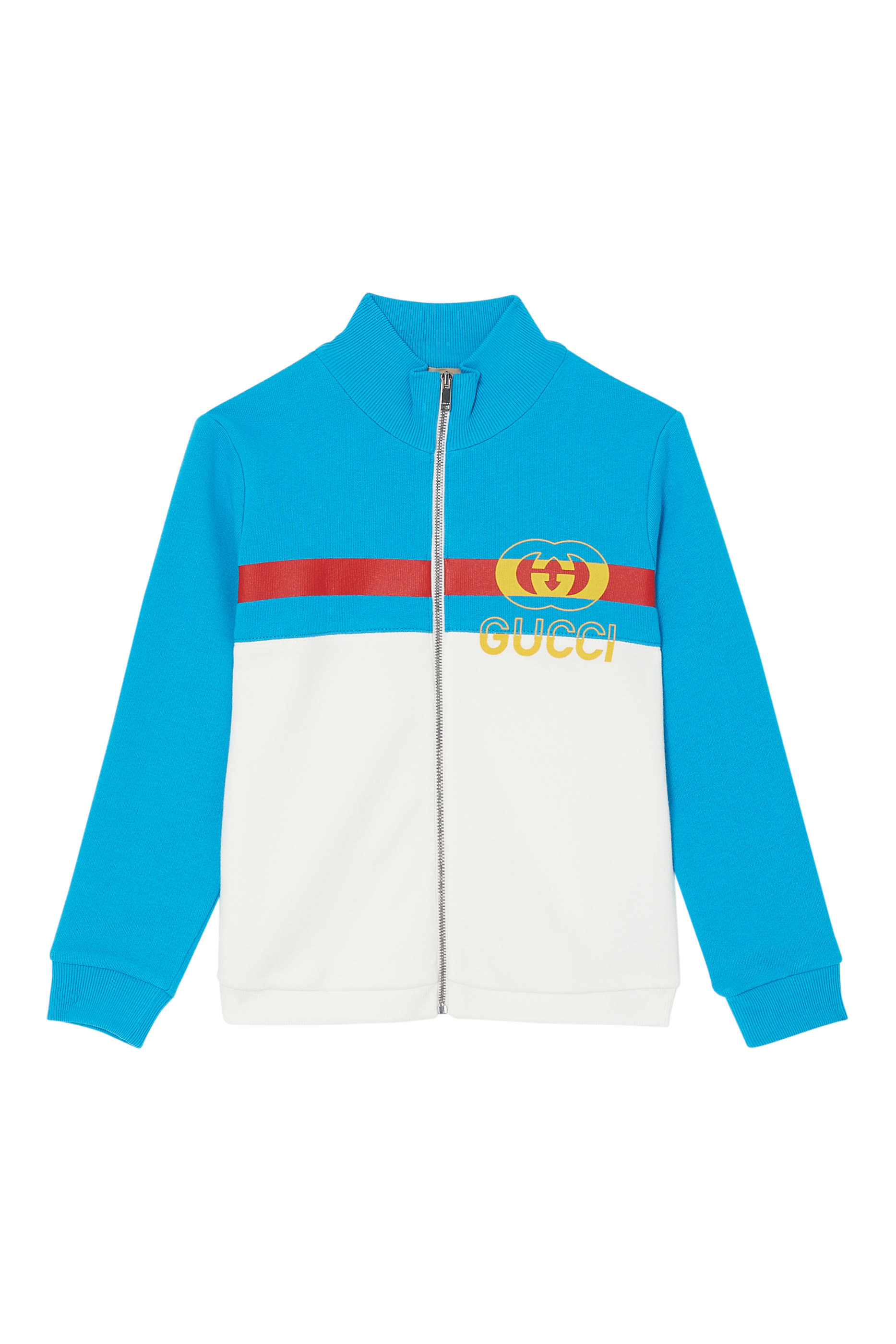 Logo Color-Blocked Zip Jacket