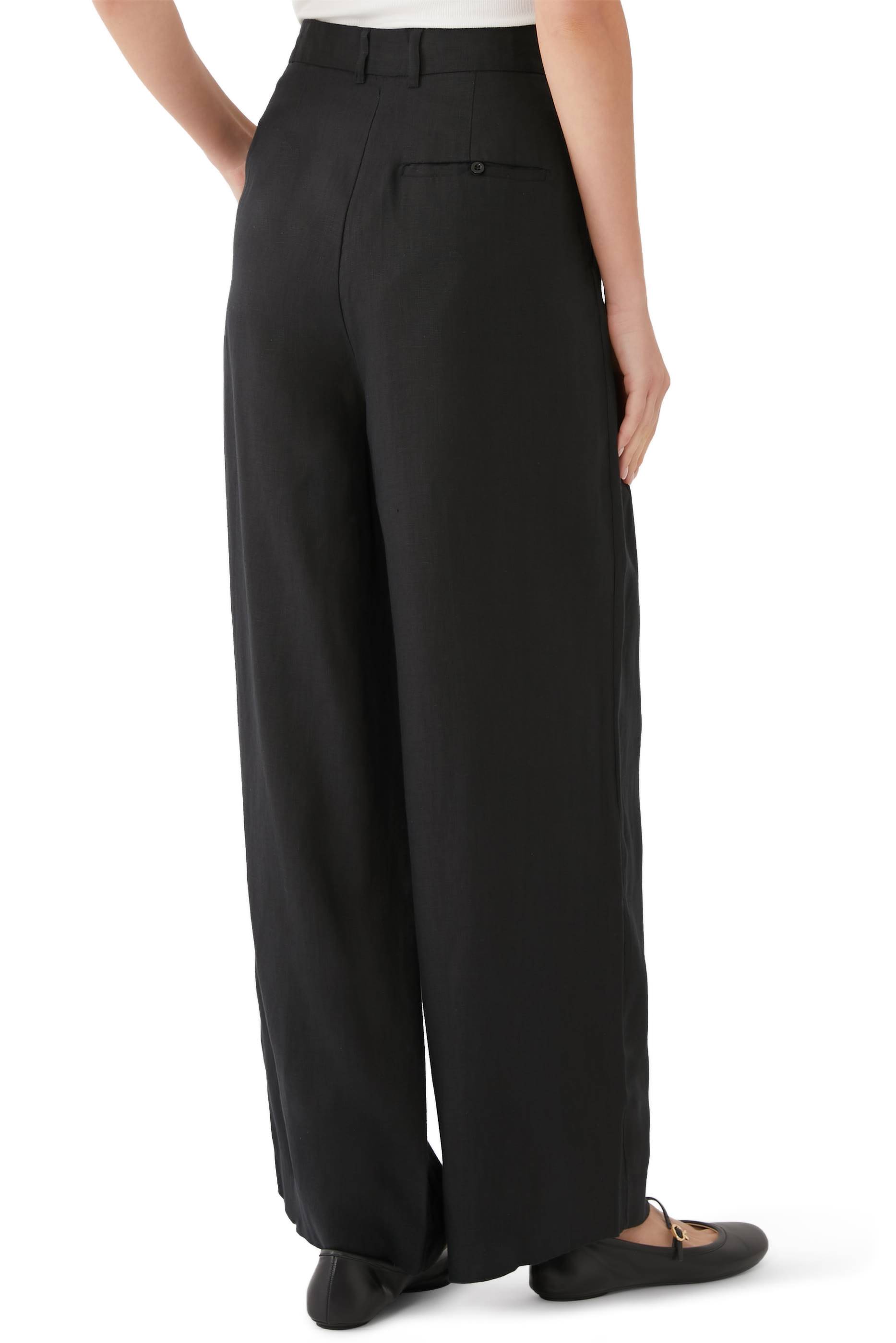 Wyatt High Waist Linen Trousers