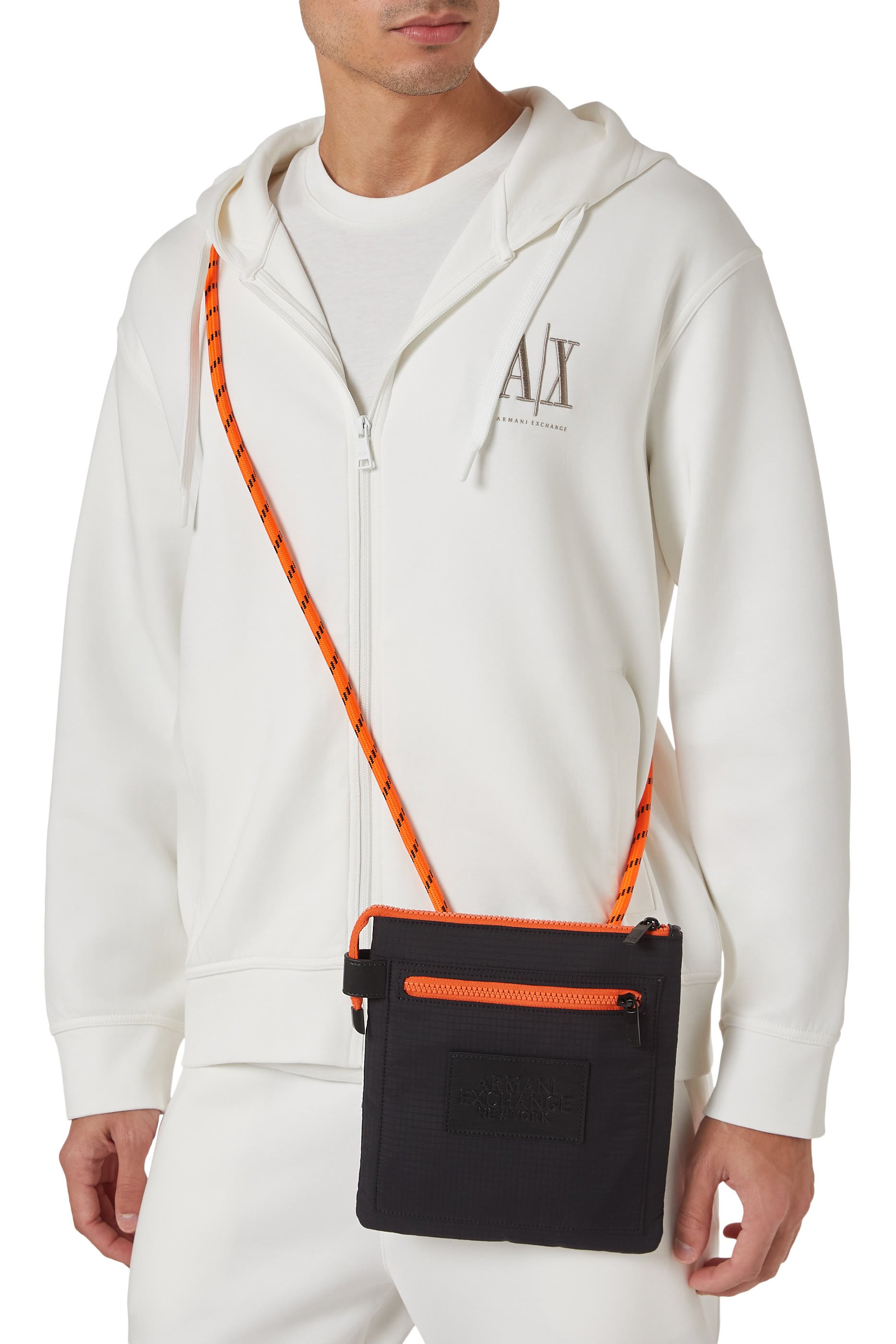 Logo Technical Fabric Crossbody Bag