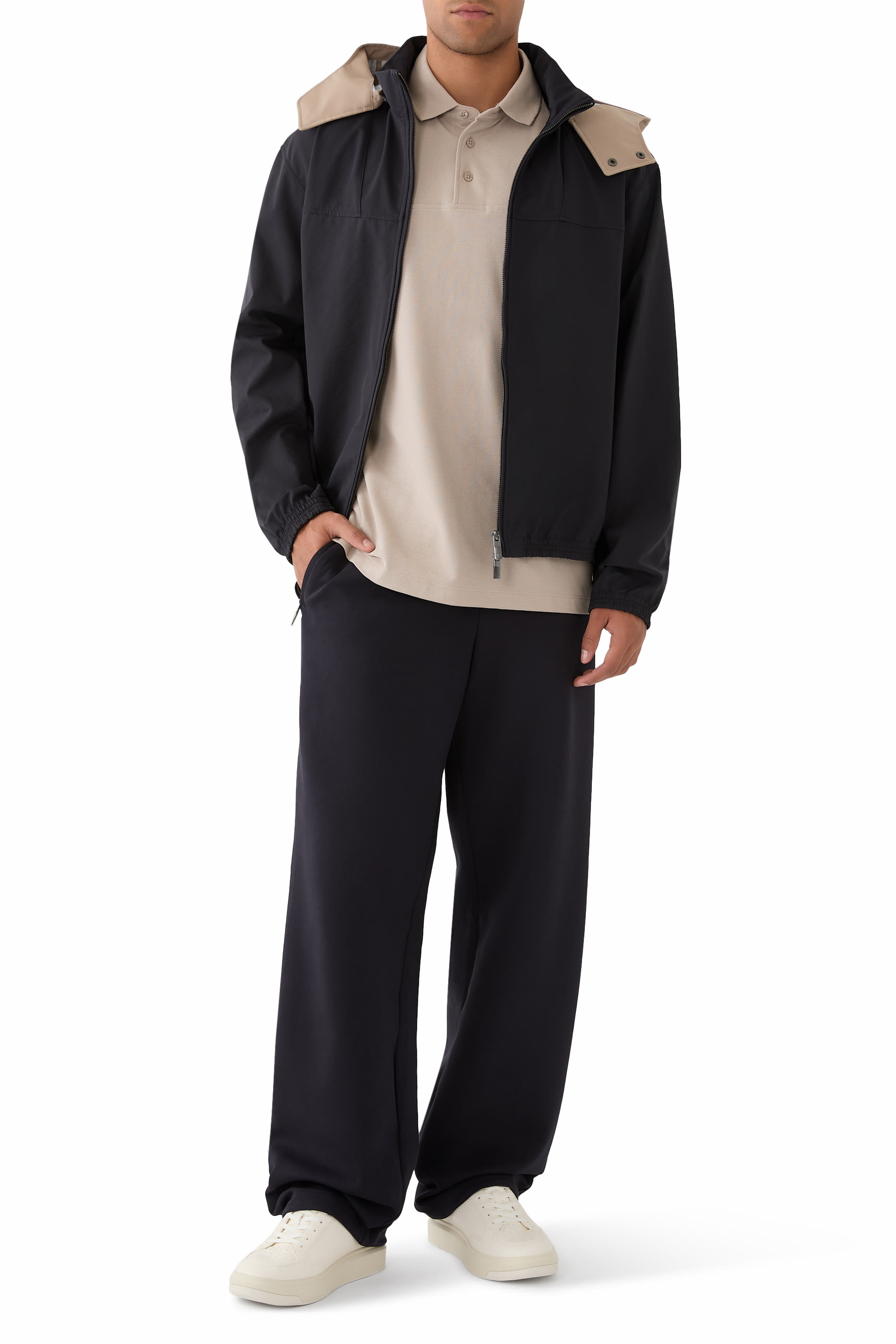 Logo Button-Down Polo Shirt