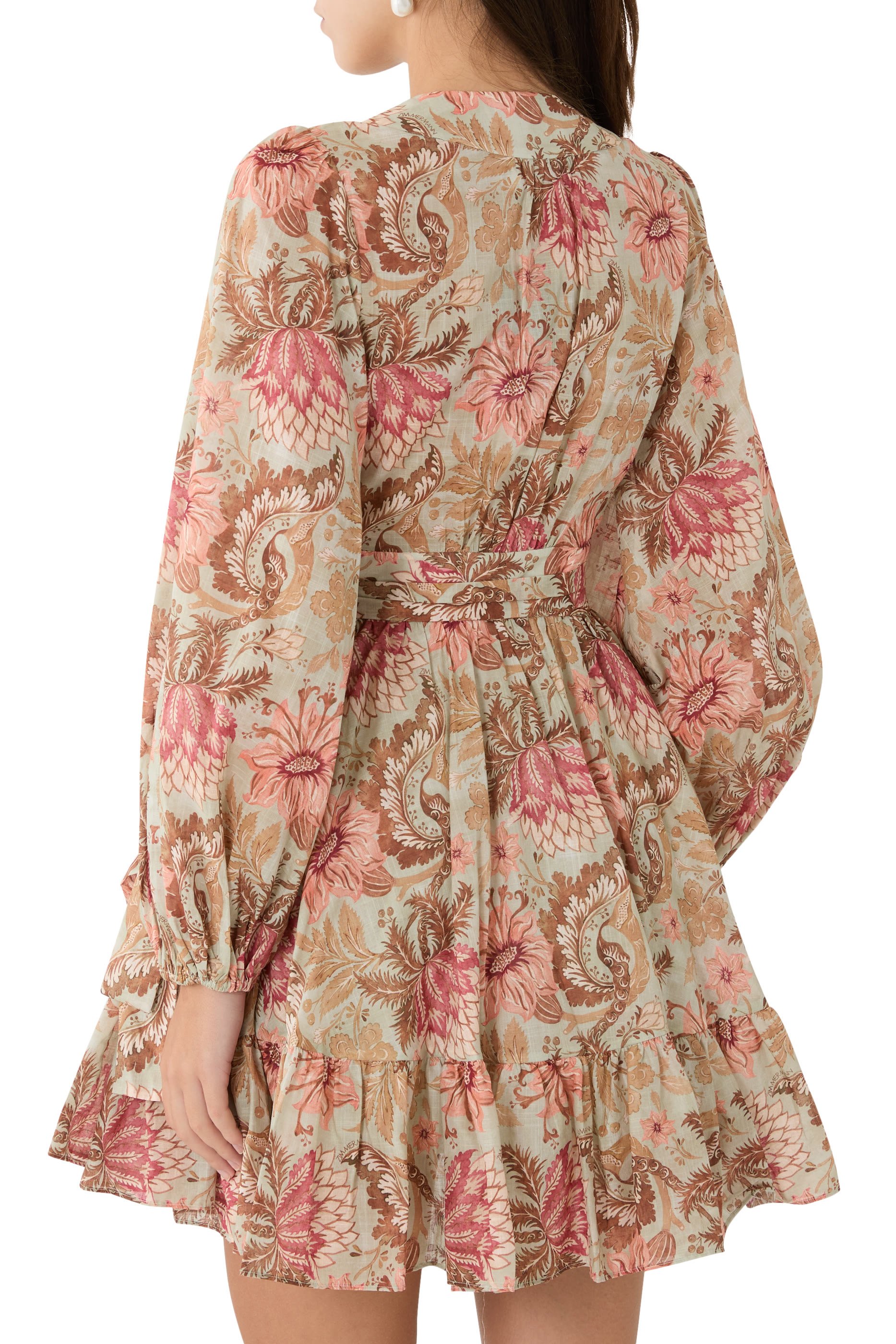 Daylight Mini Wrap Frill Dress