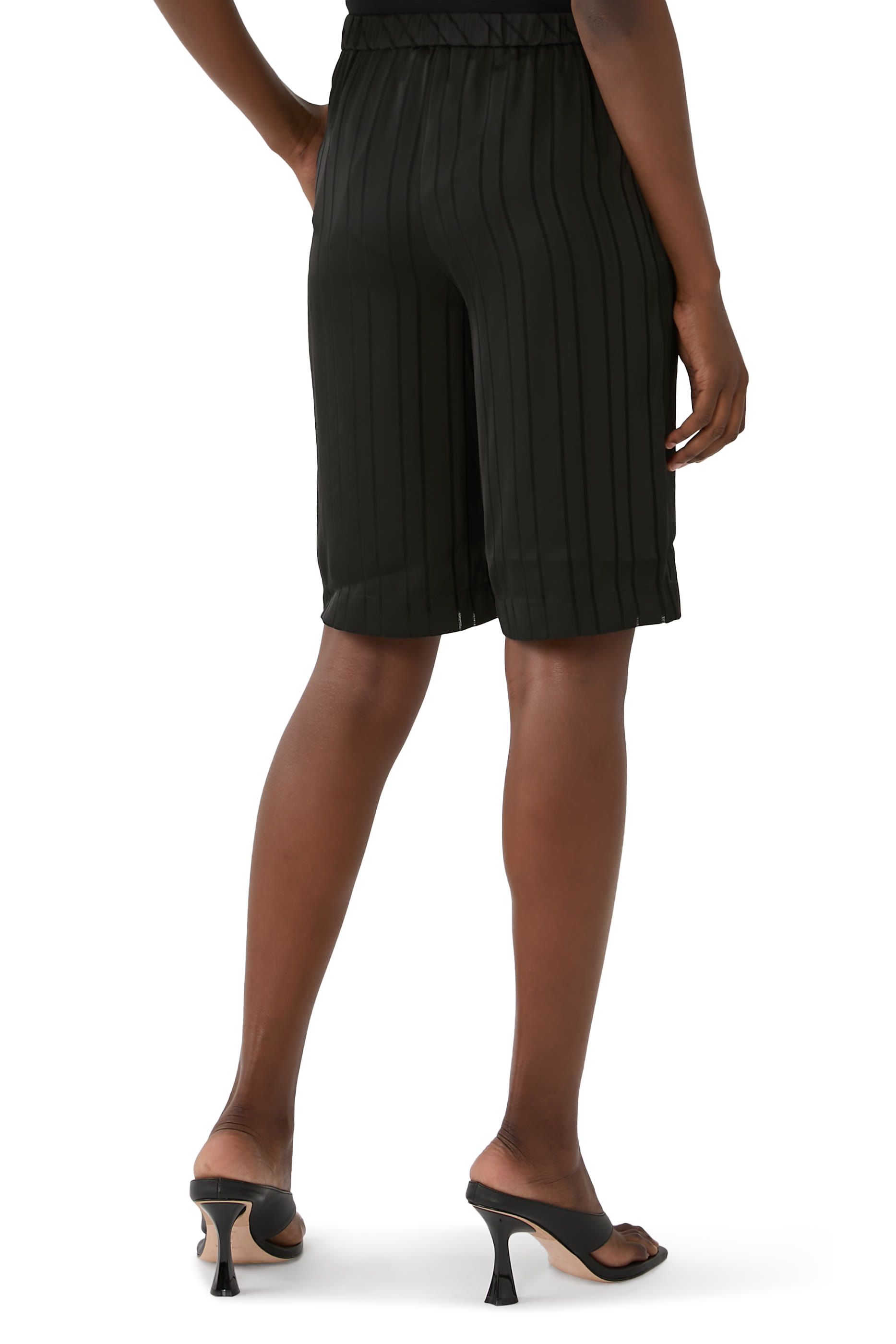 Stripe Bermuda Shorts