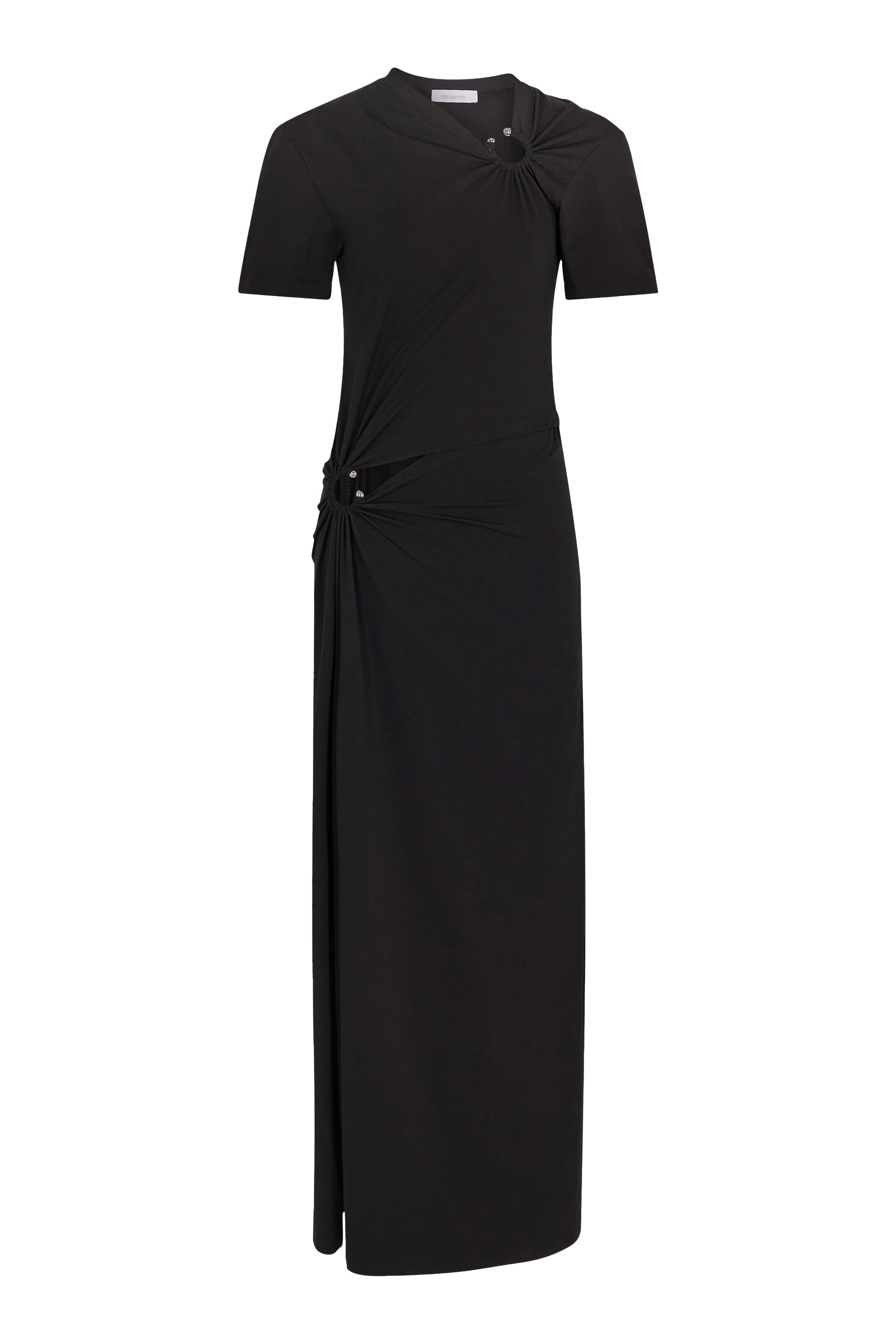 Long Piercing Cotton Jersey Dress