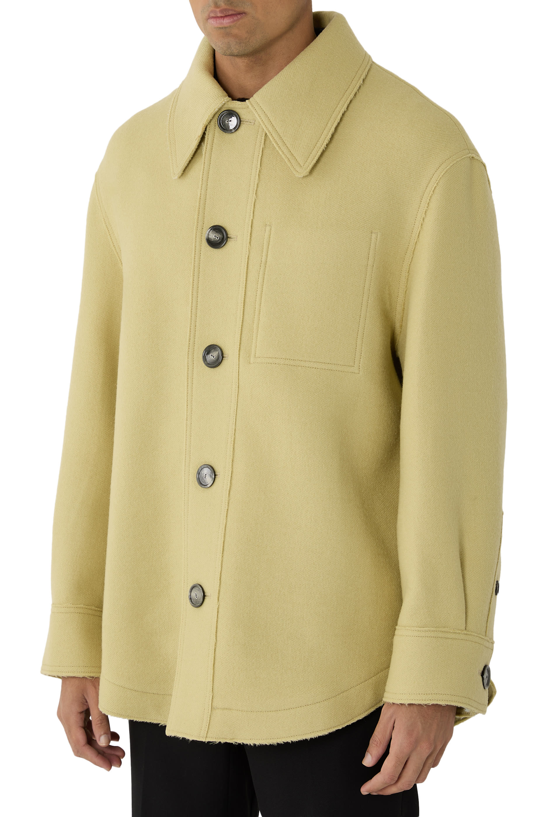 Wool Buttoned Jacket