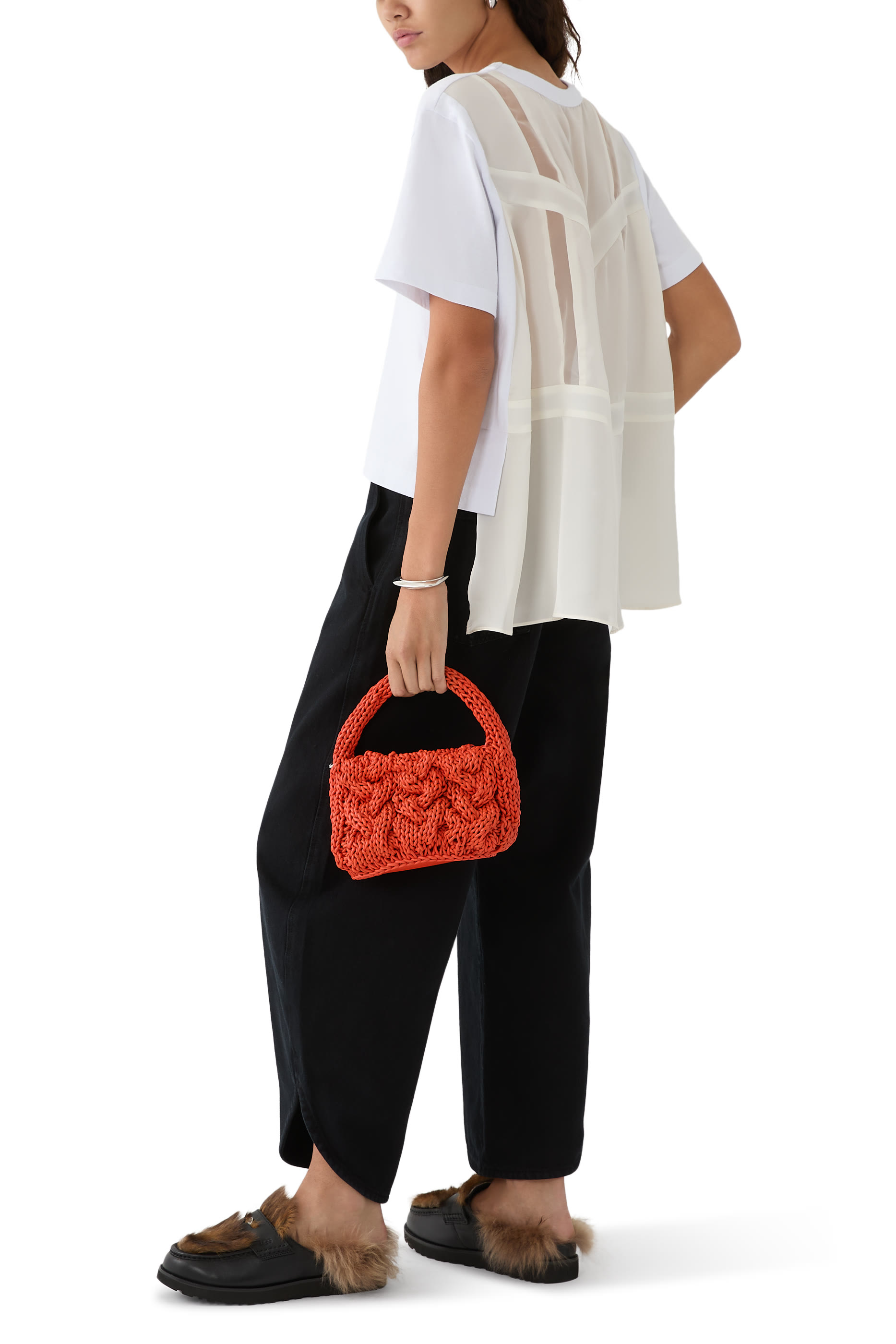 Small Cable Knit Bag