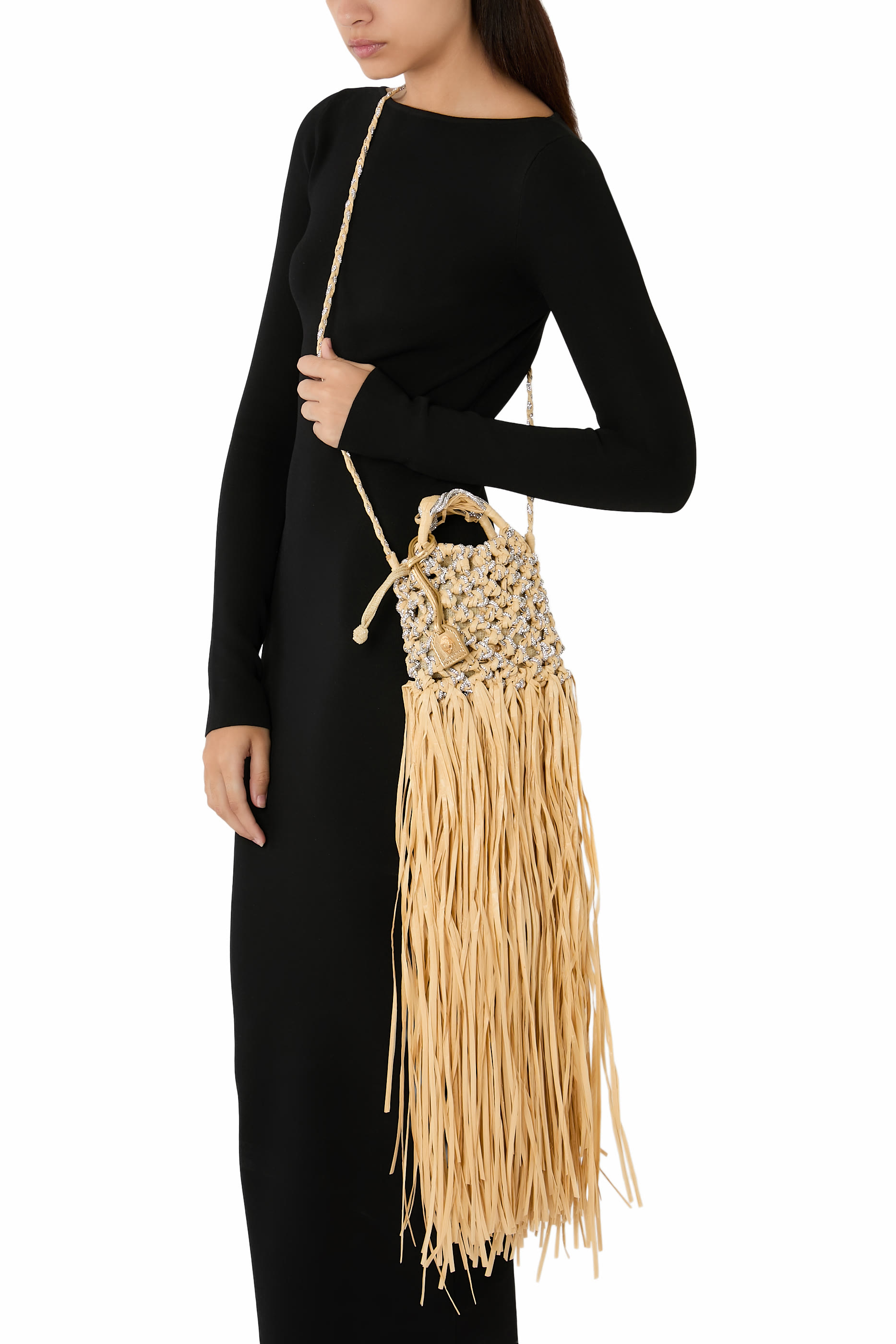  Mini Macram&eacute; Crystal Bag