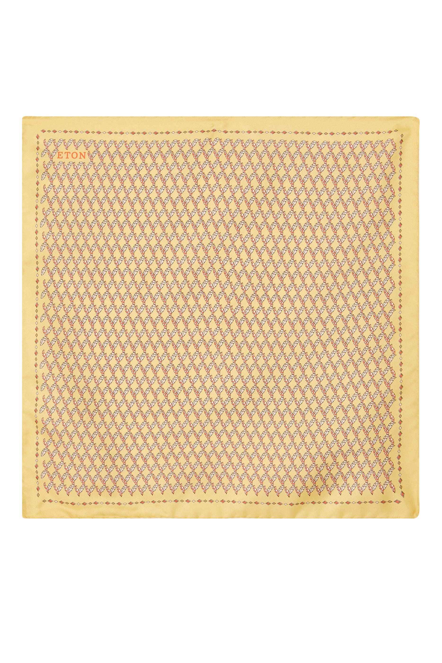 Leaf Silk Twill Pocket Square