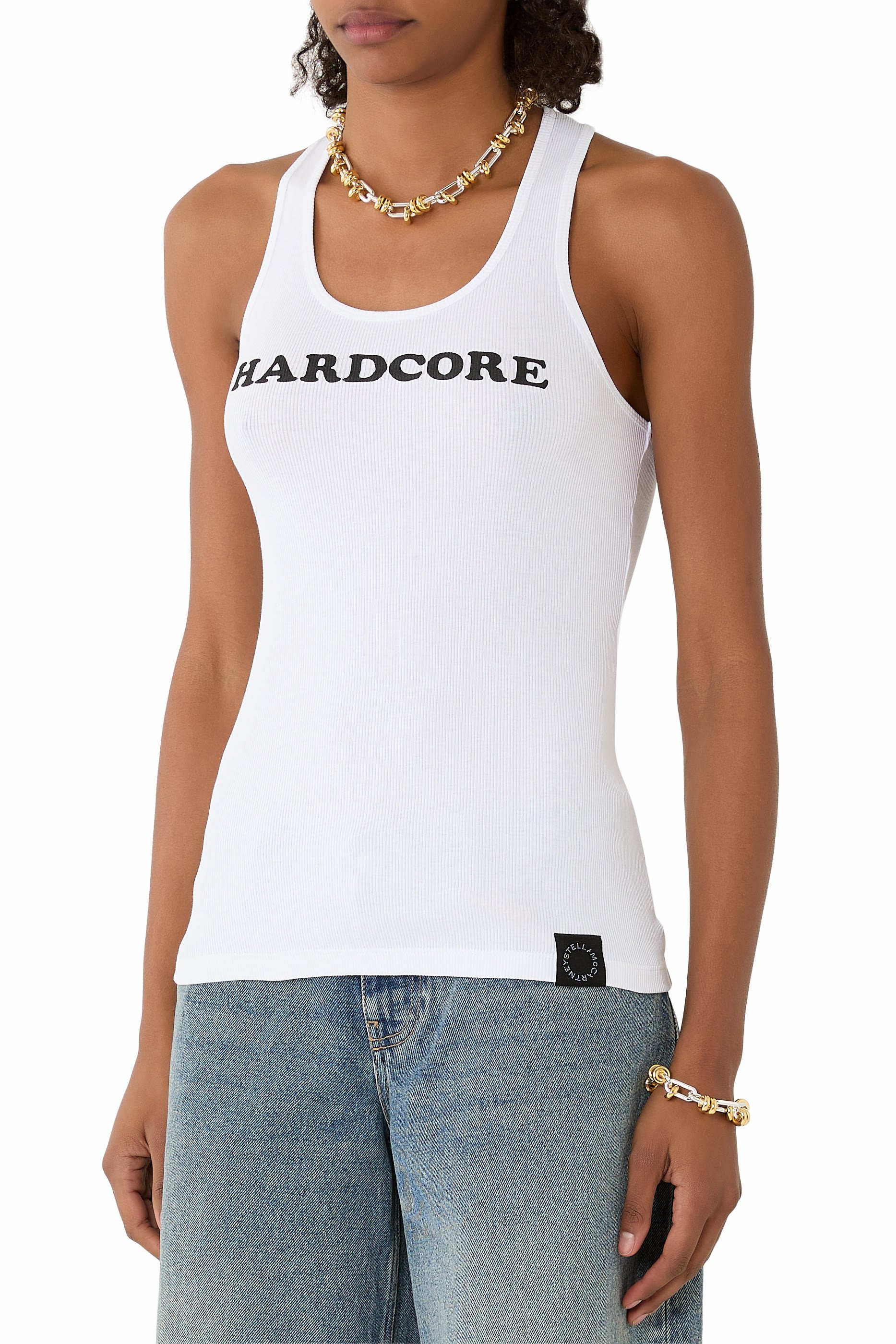 Hardcore Slogan Tank Top