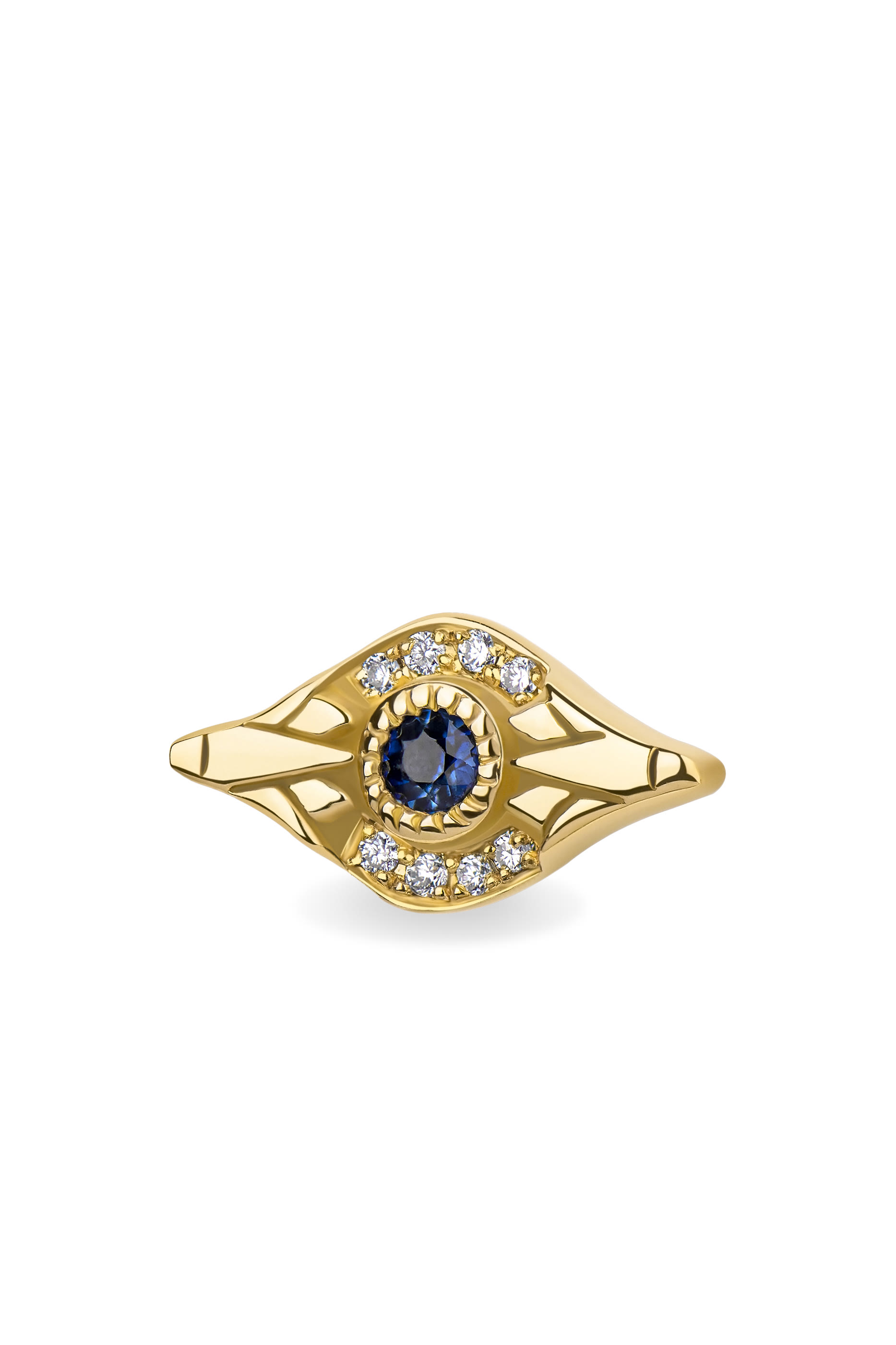 Blue Eye Diamond Single Stud Earring
