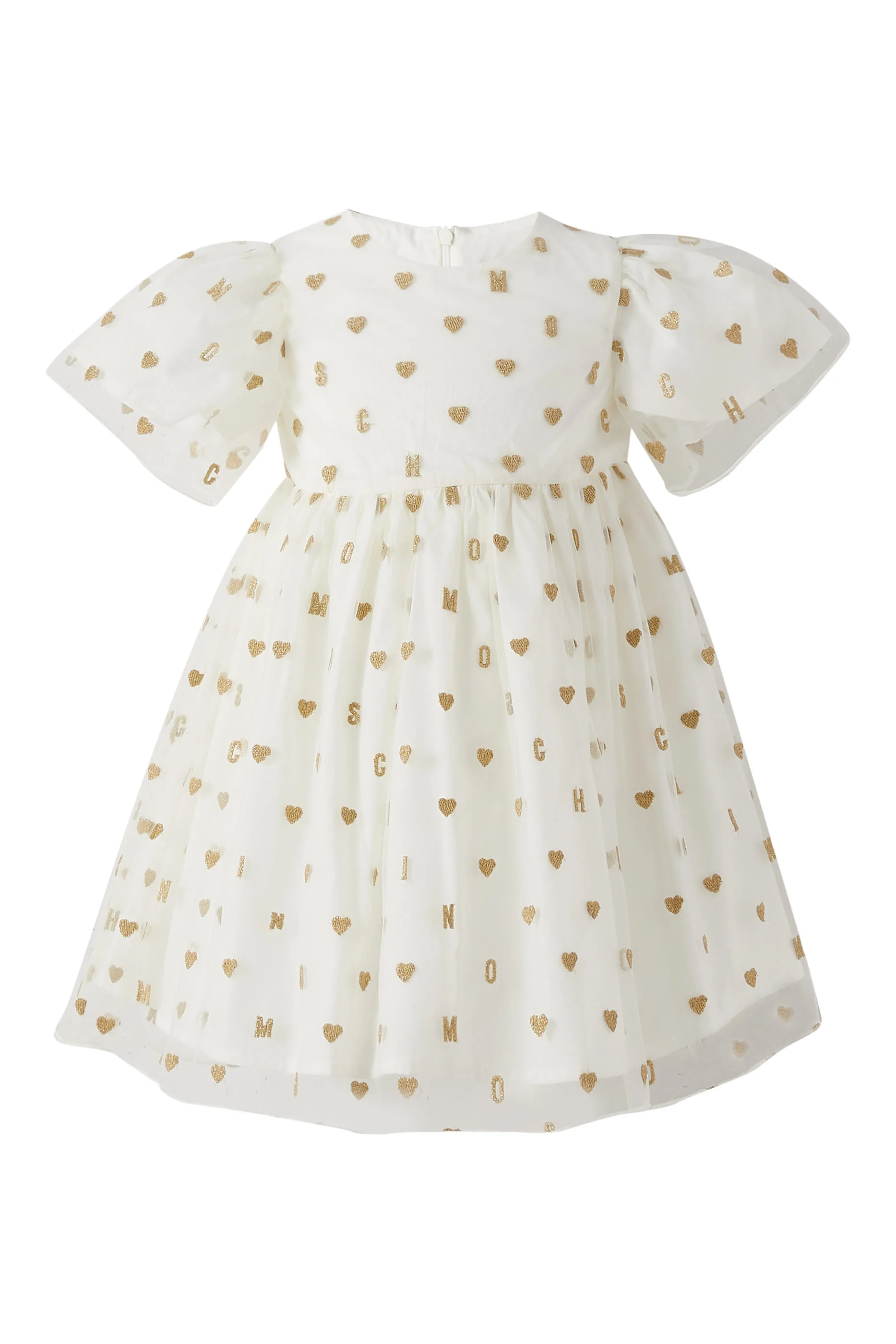 Kids Logo and Hearts Tulle Dress