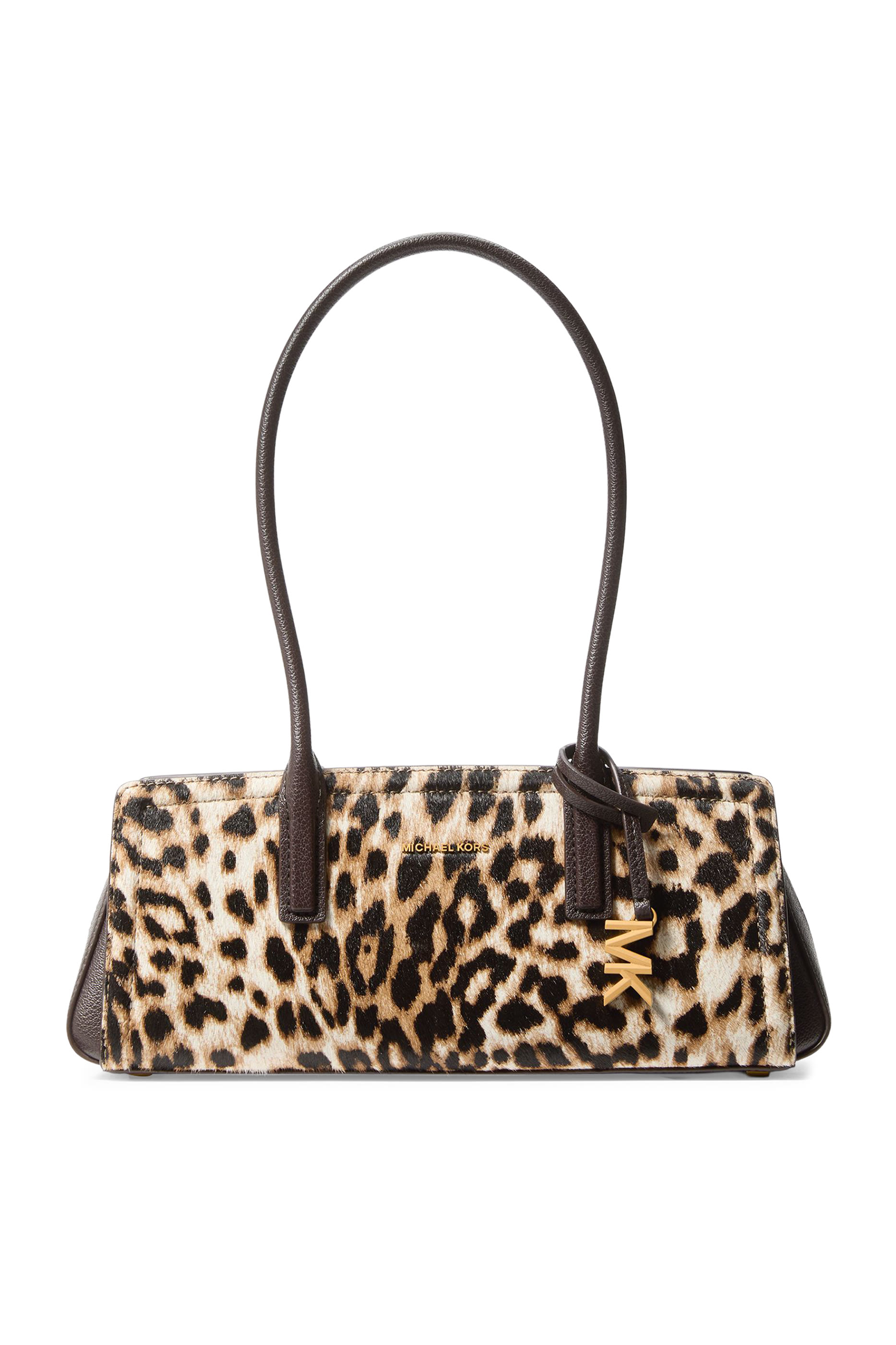 Laila Small Leopard Print Calf Hair Shoulder Bag