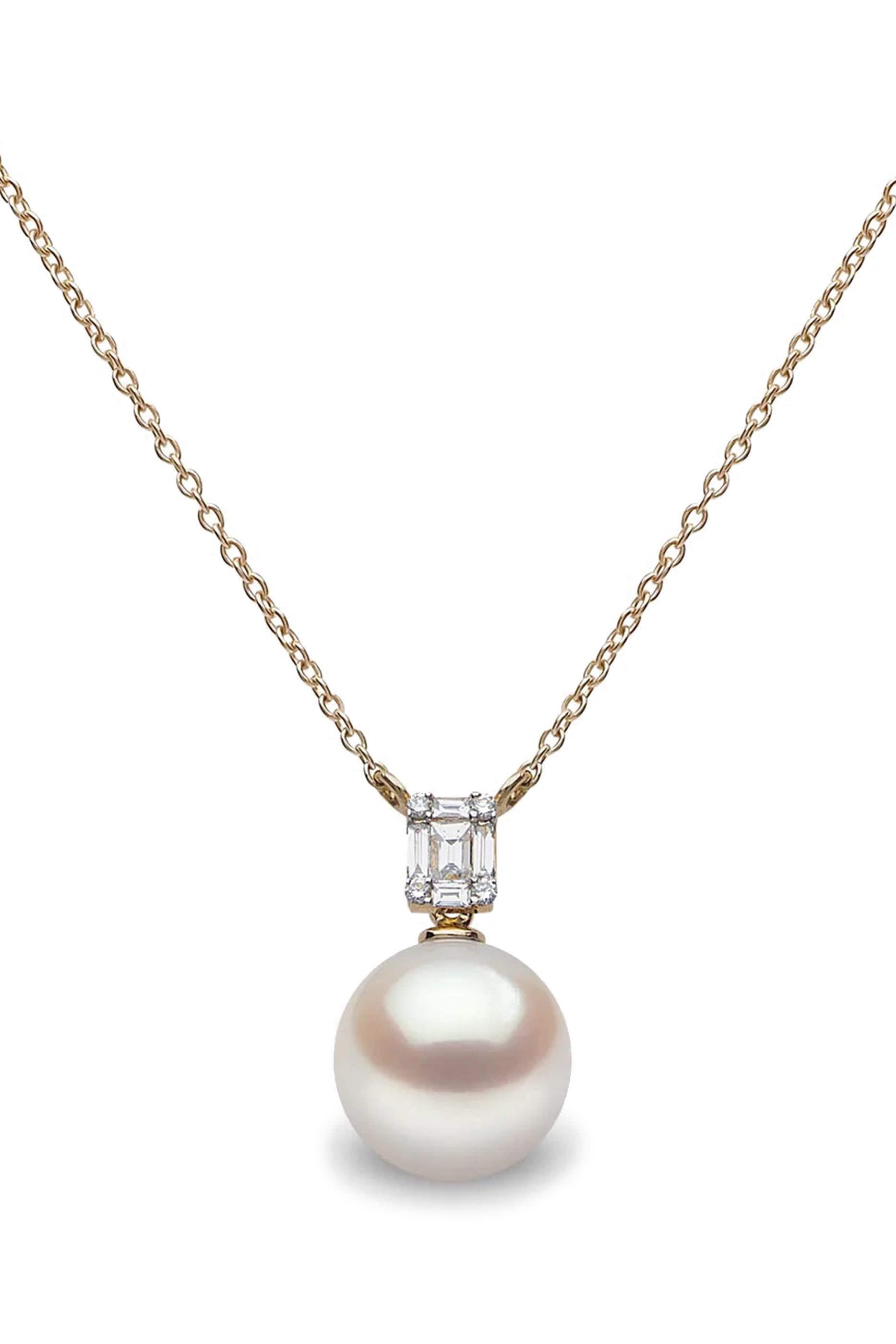 Starlight South Sea Necklace, 18k Yellow Gold with Diamonds & Pearl