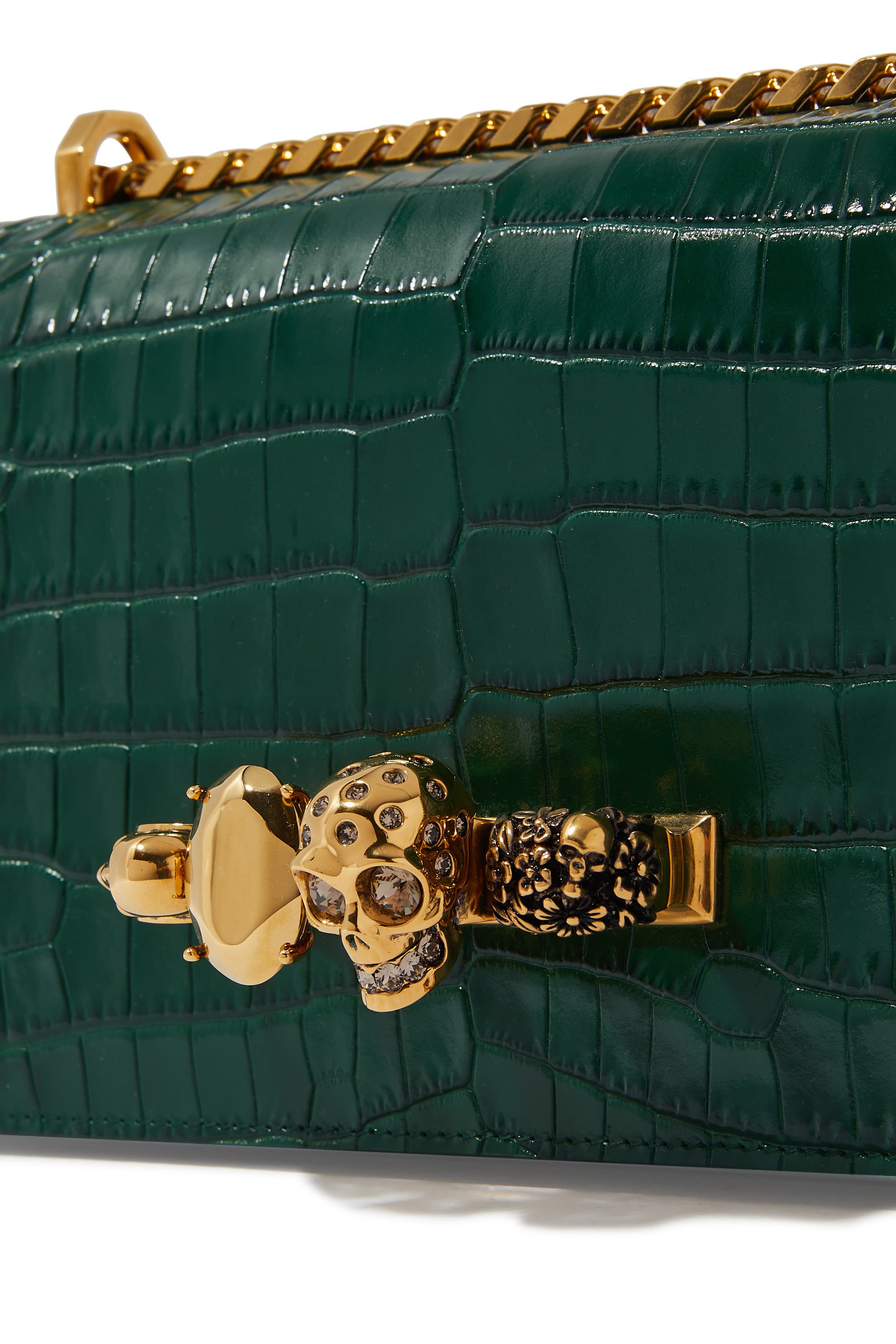 Jewelled Leather Satchel