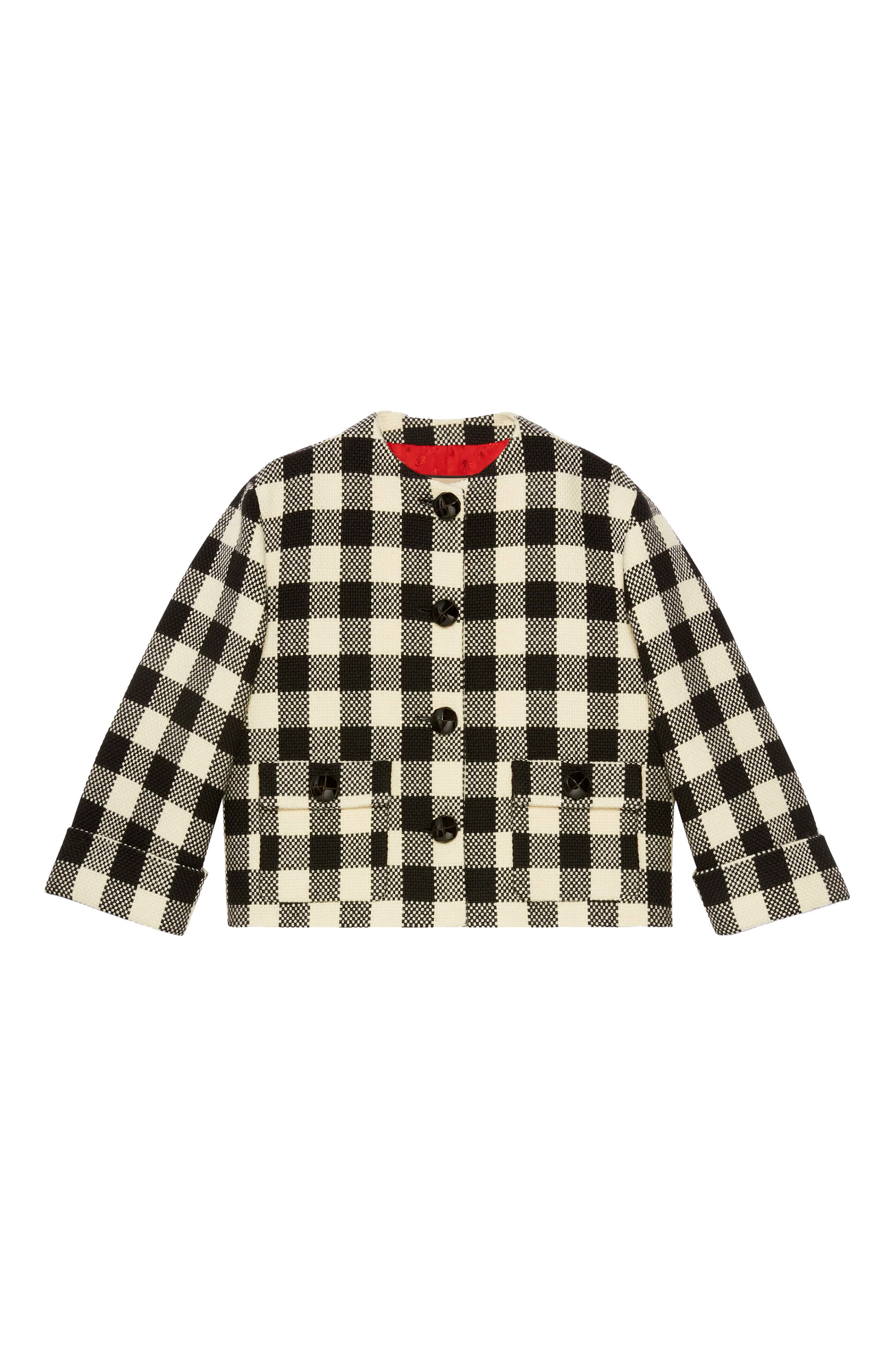 Gingham Wool Jacket