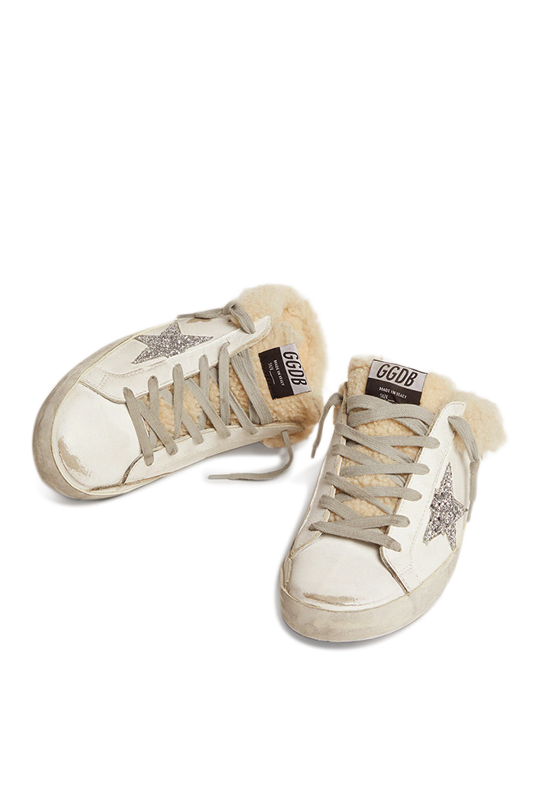 Low Top Superstar Sabot Shearling Sneakers
