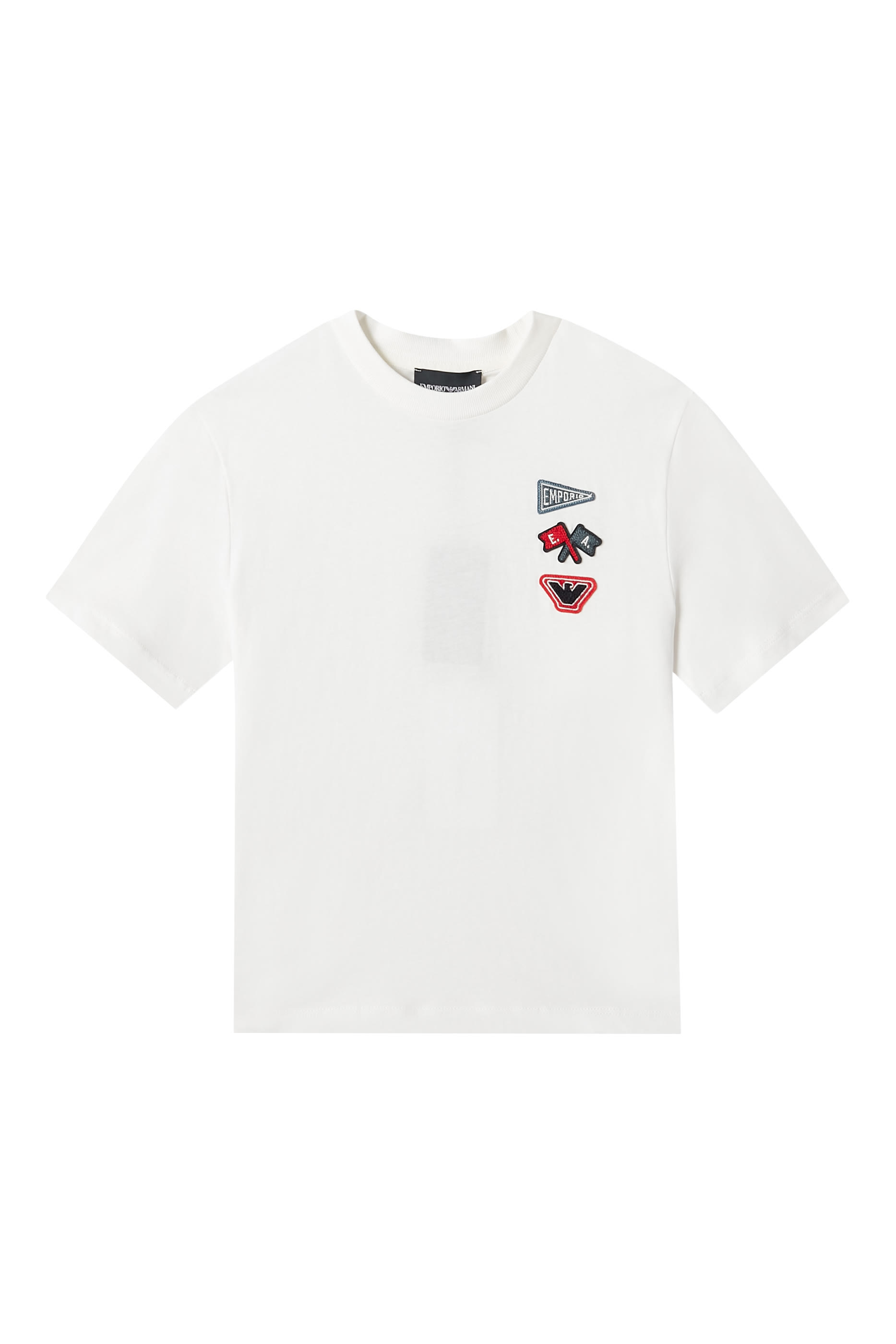 Kids Jersey T-Shirt with Logo Patch