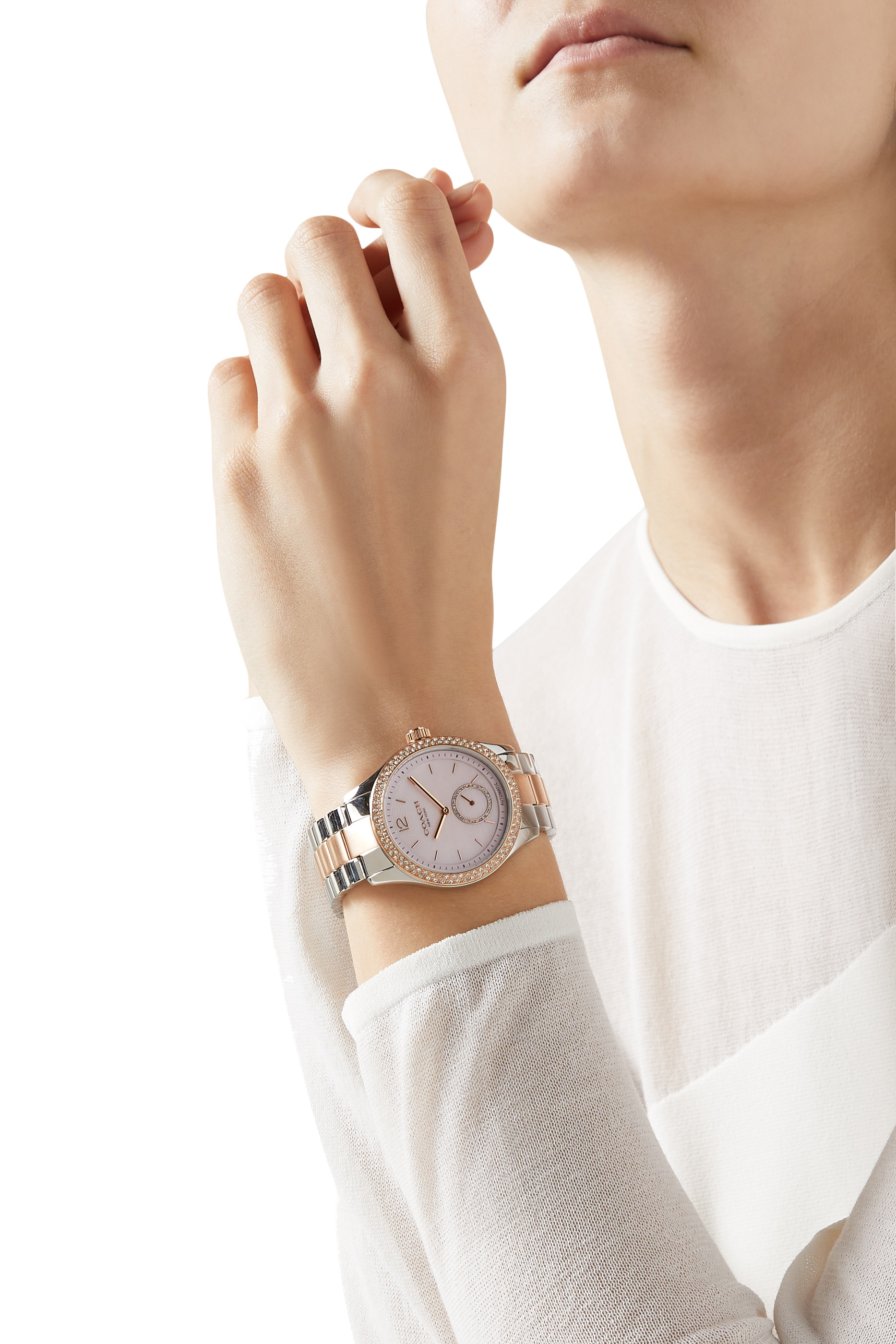 Brooks Pink Shimmer Bracelet Watch