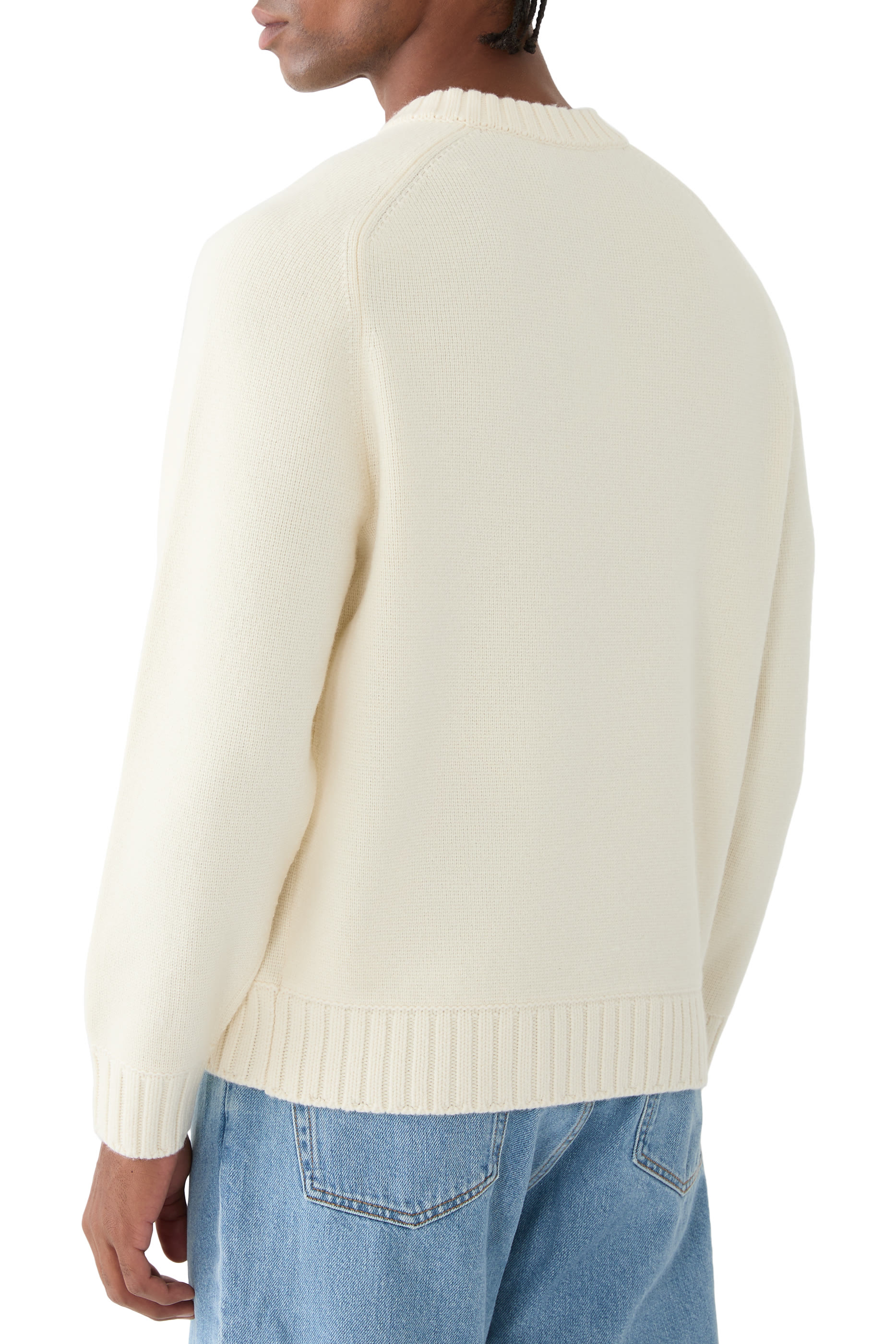 Heavy Wool Cashmere V-Neck Sweater