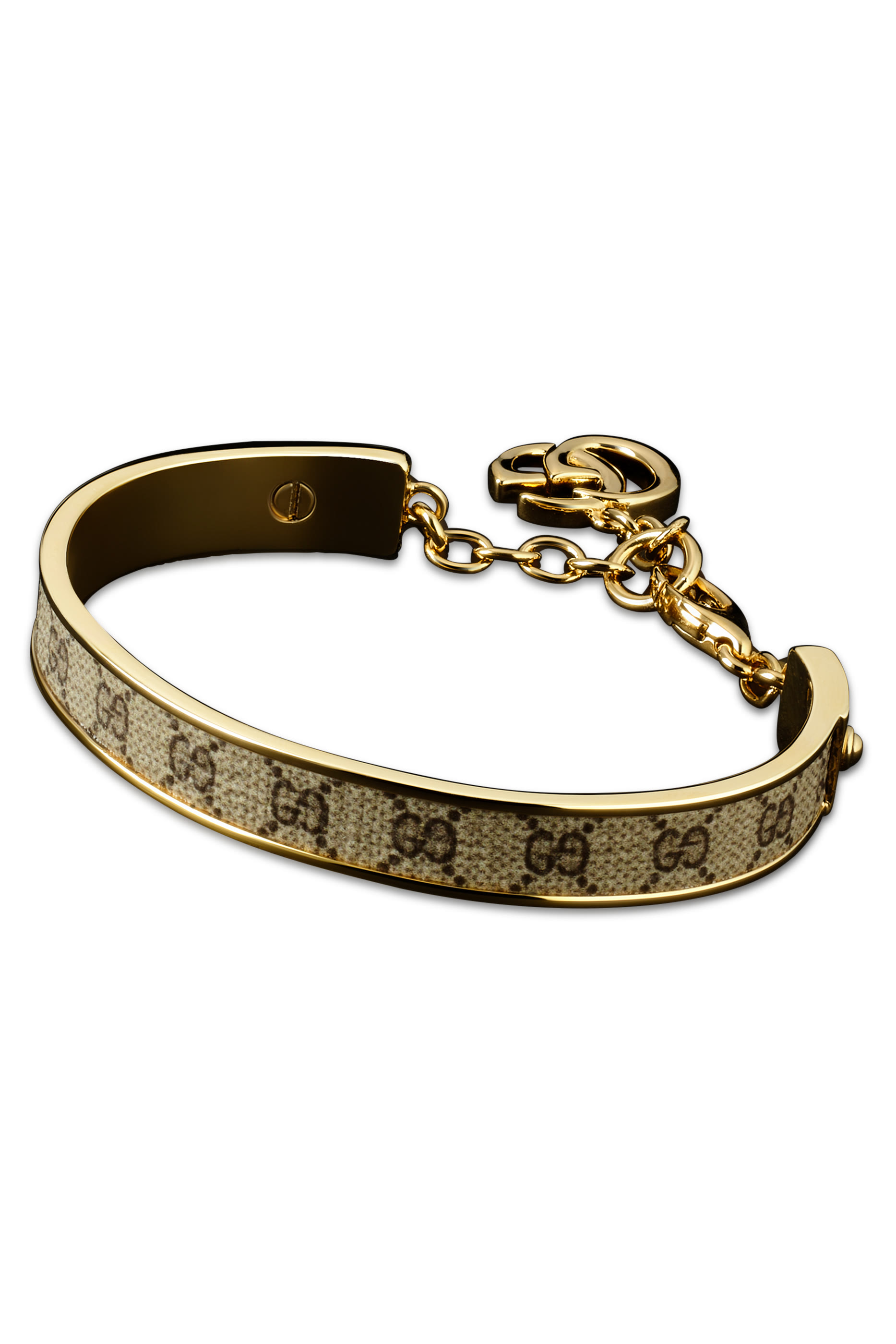 Bangle Bracelet with Double G Charm