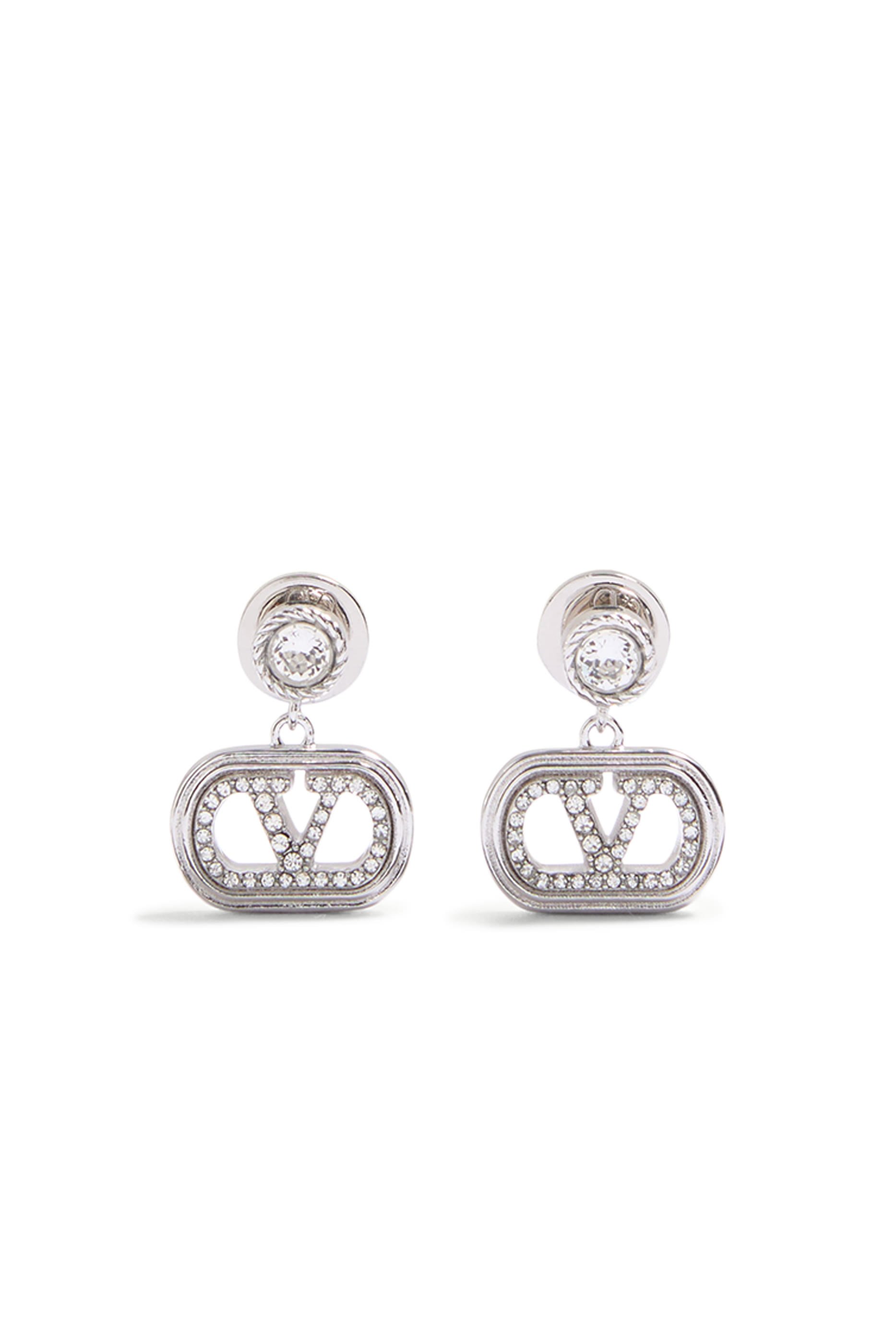 Ovalette Earrings, Metal & Swarovski® Crystals