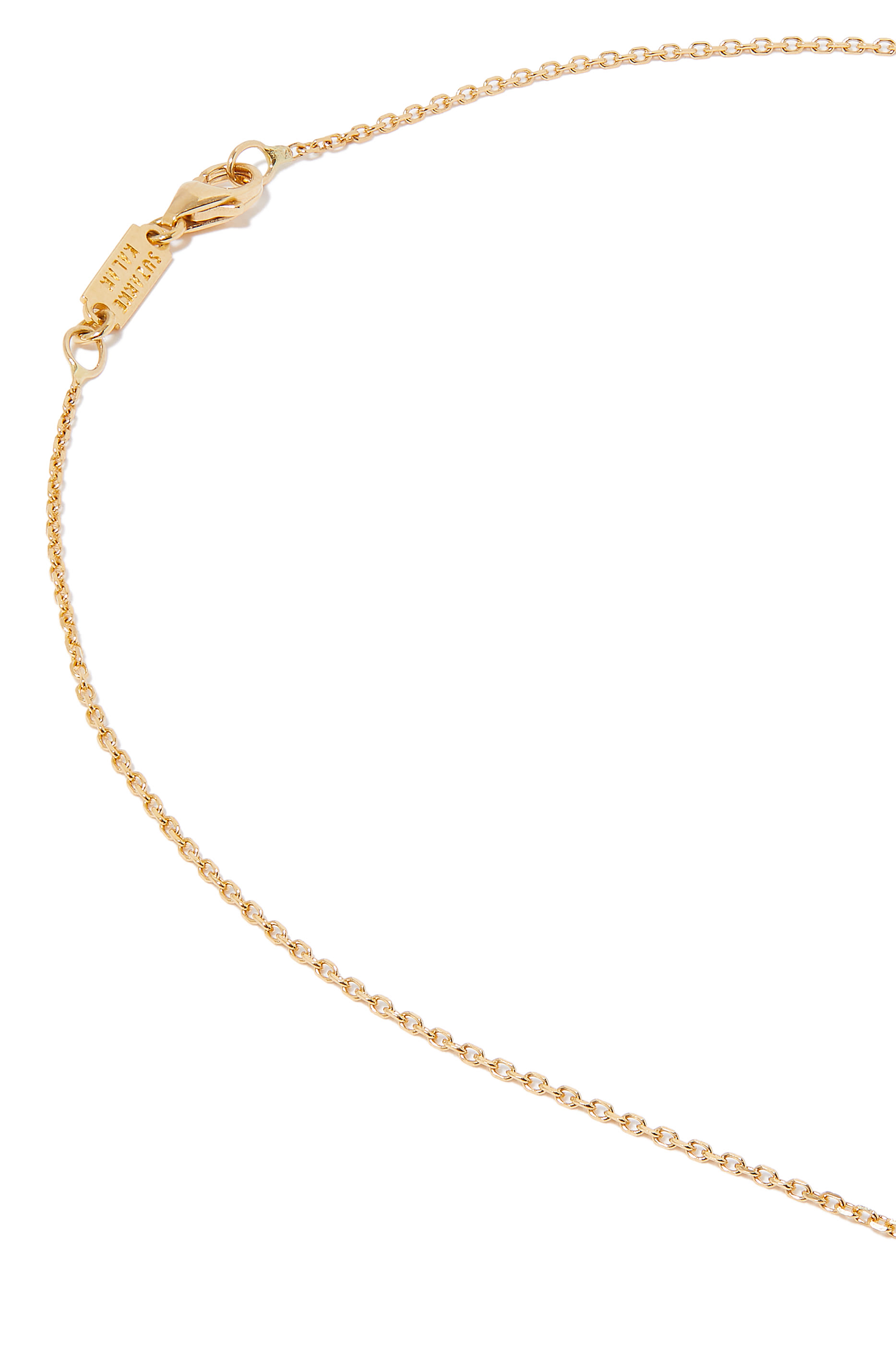 Bar Necklace, 18k Yellow Gold & Diamonds