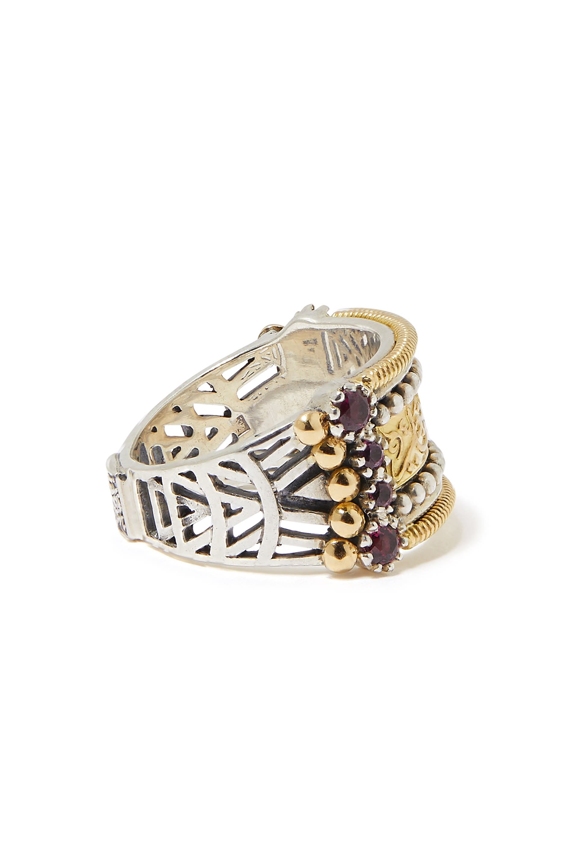 Hope Ring, 18k Yellow Gold & Rhodolite