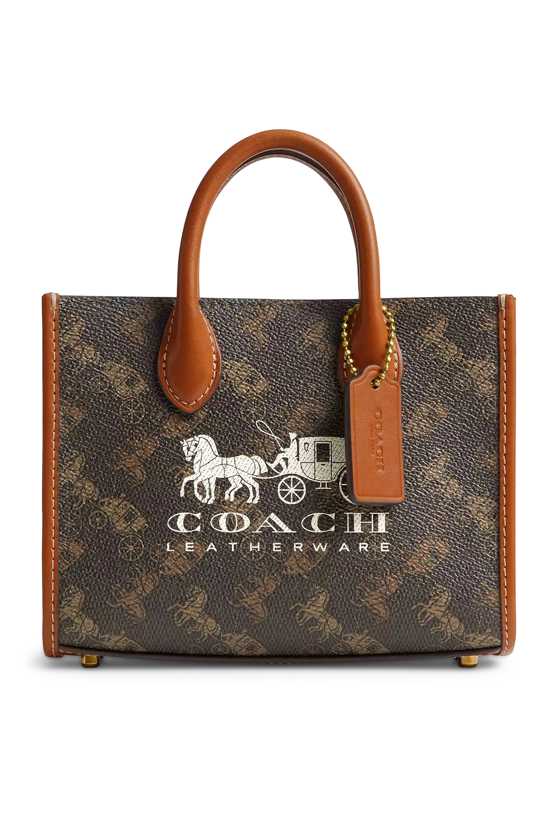 Ace 17 Tote Bag with Horse and Carriage Print