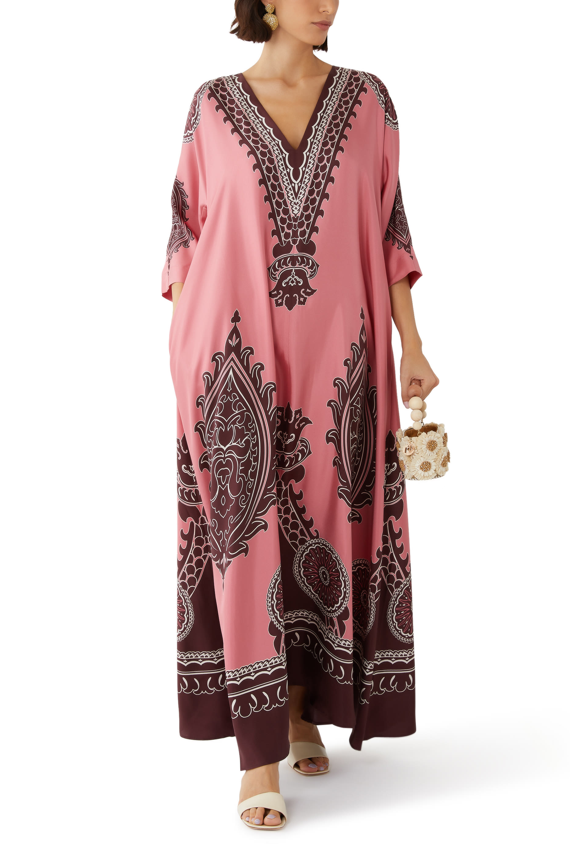 Muumuu Twill Silk Dress