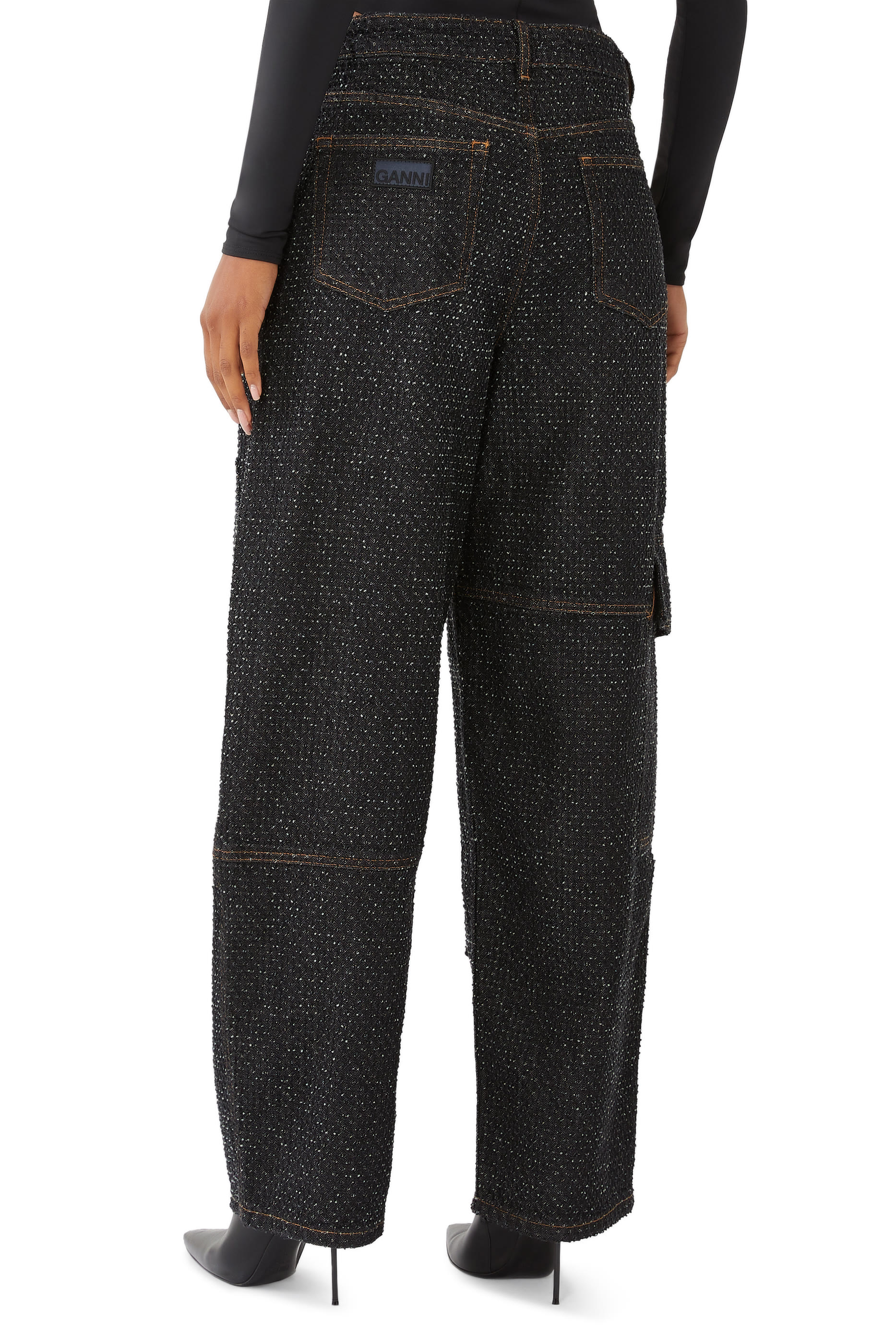 Fluffy Denim Carpenter Jeans