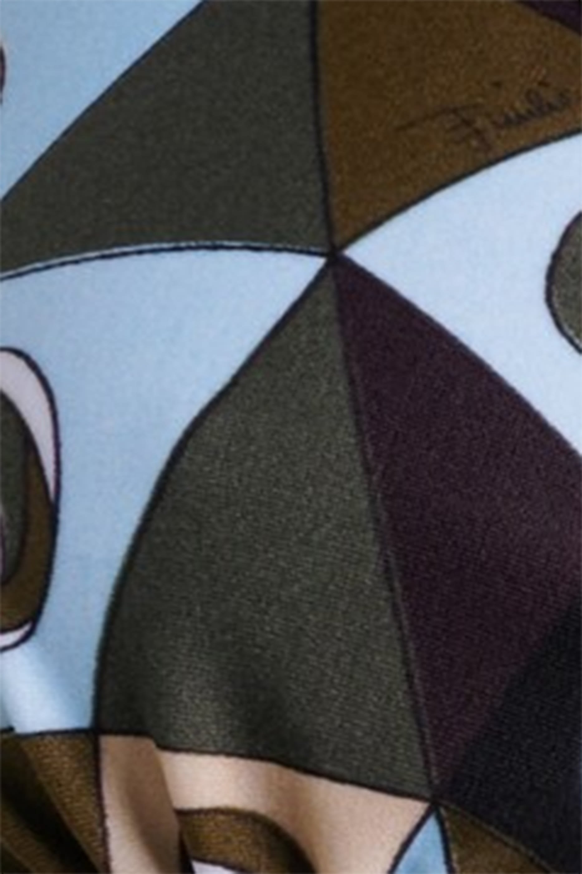 Occhi Print Triangle Bikini Top