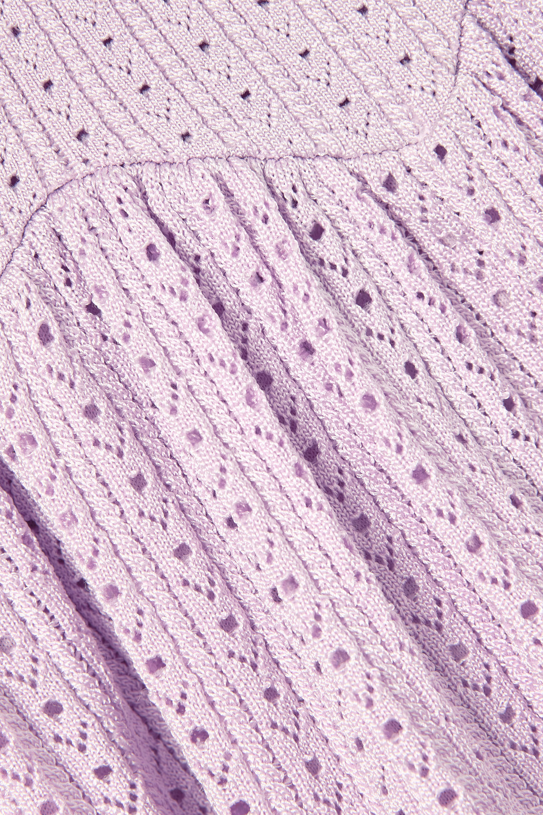 Kids Pointelle Ribbed Knit Skirt