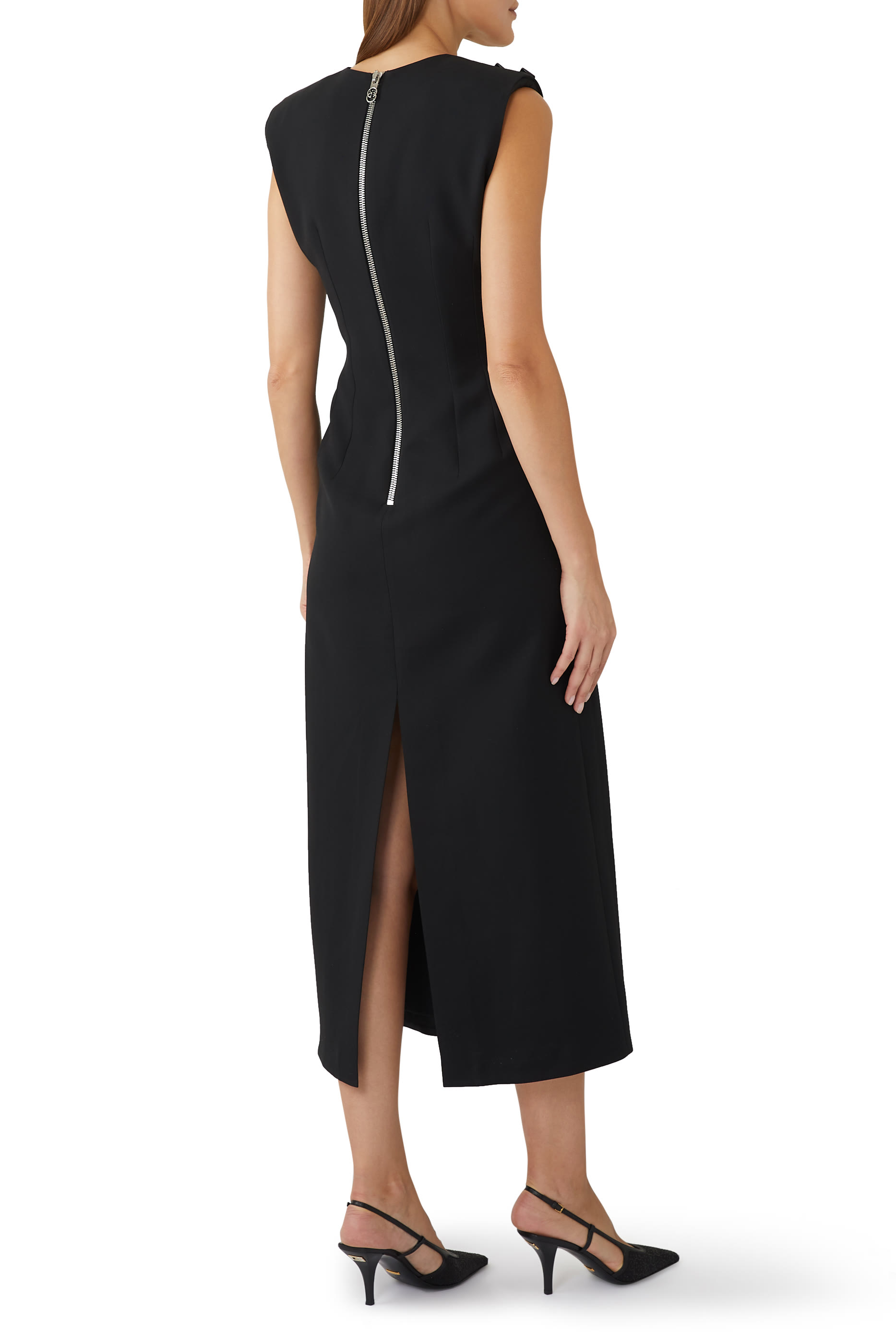 Cr&ecirc;pe Wool Dress