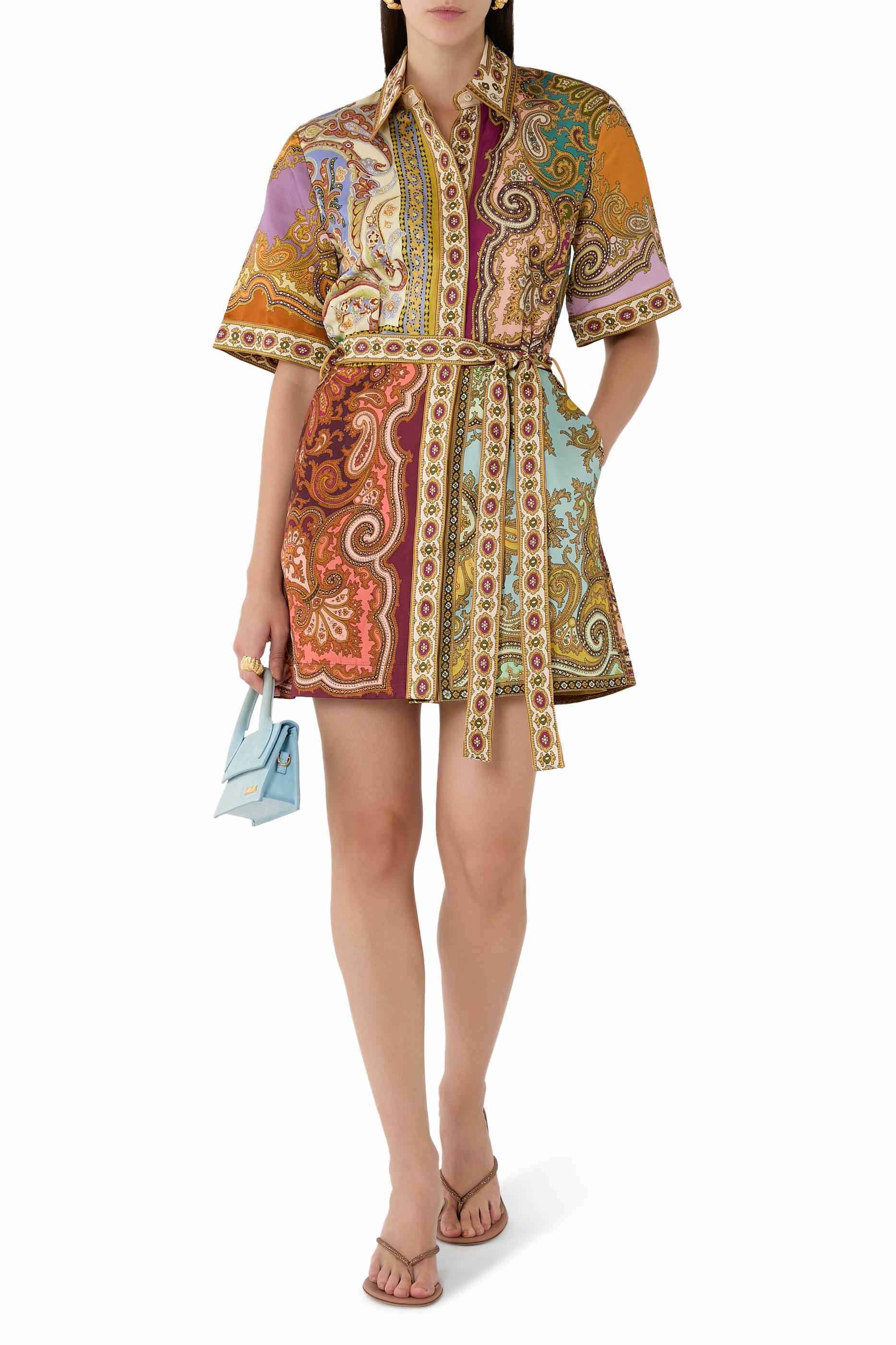 Clemenza Spliced Mini Dress 