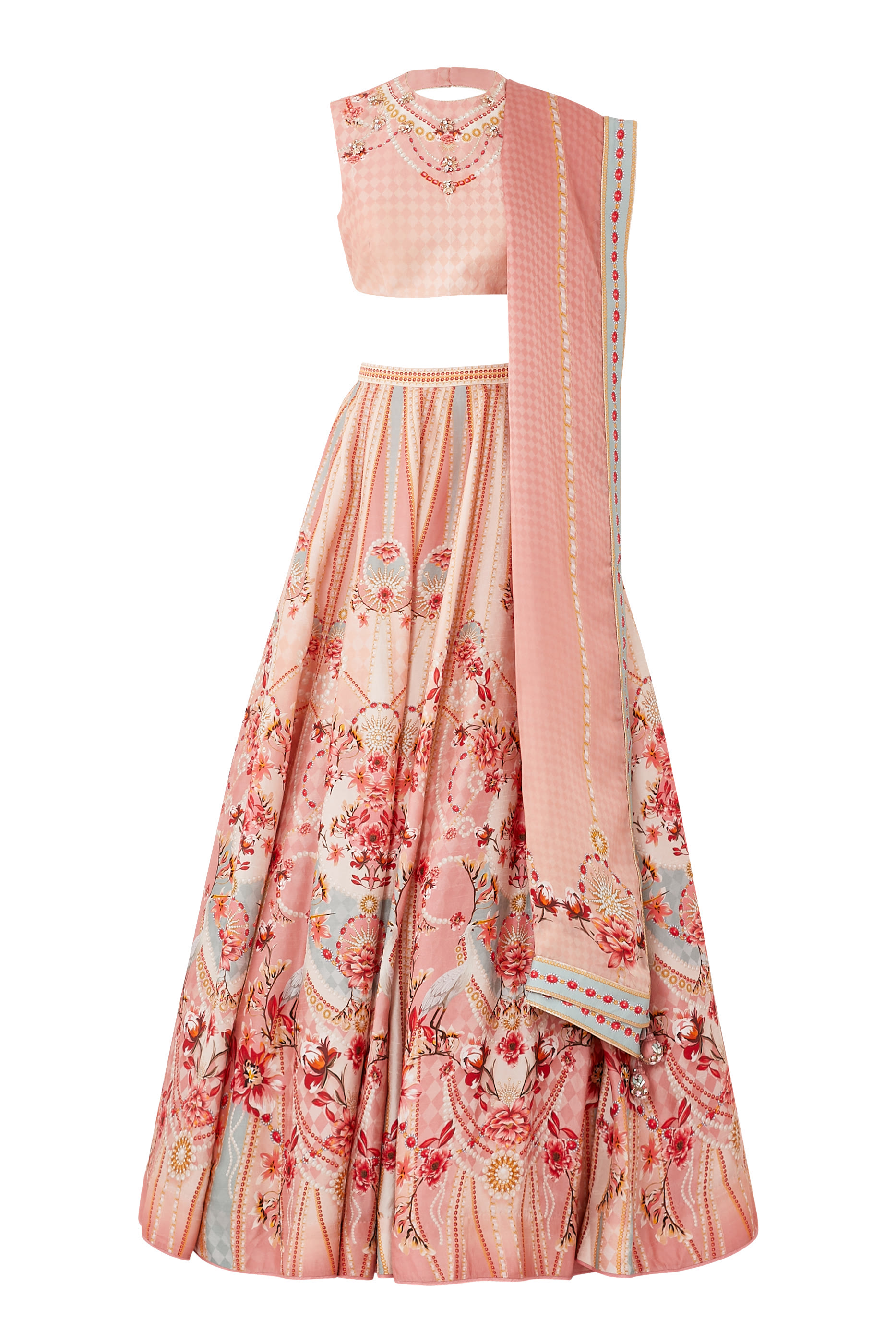 Delia Printed Lehenga Set