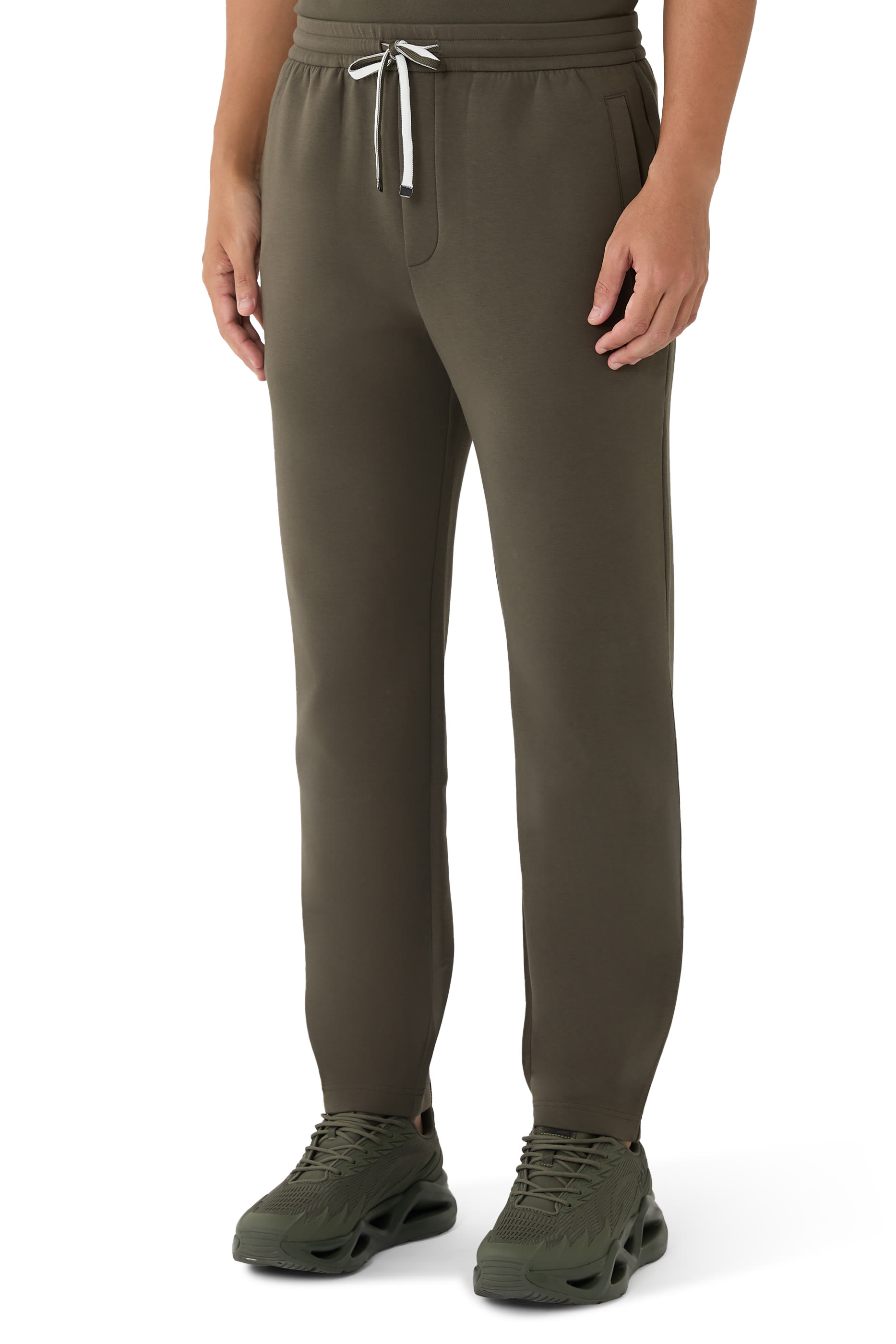 Micro Logo Back Double Jersey Joggers 