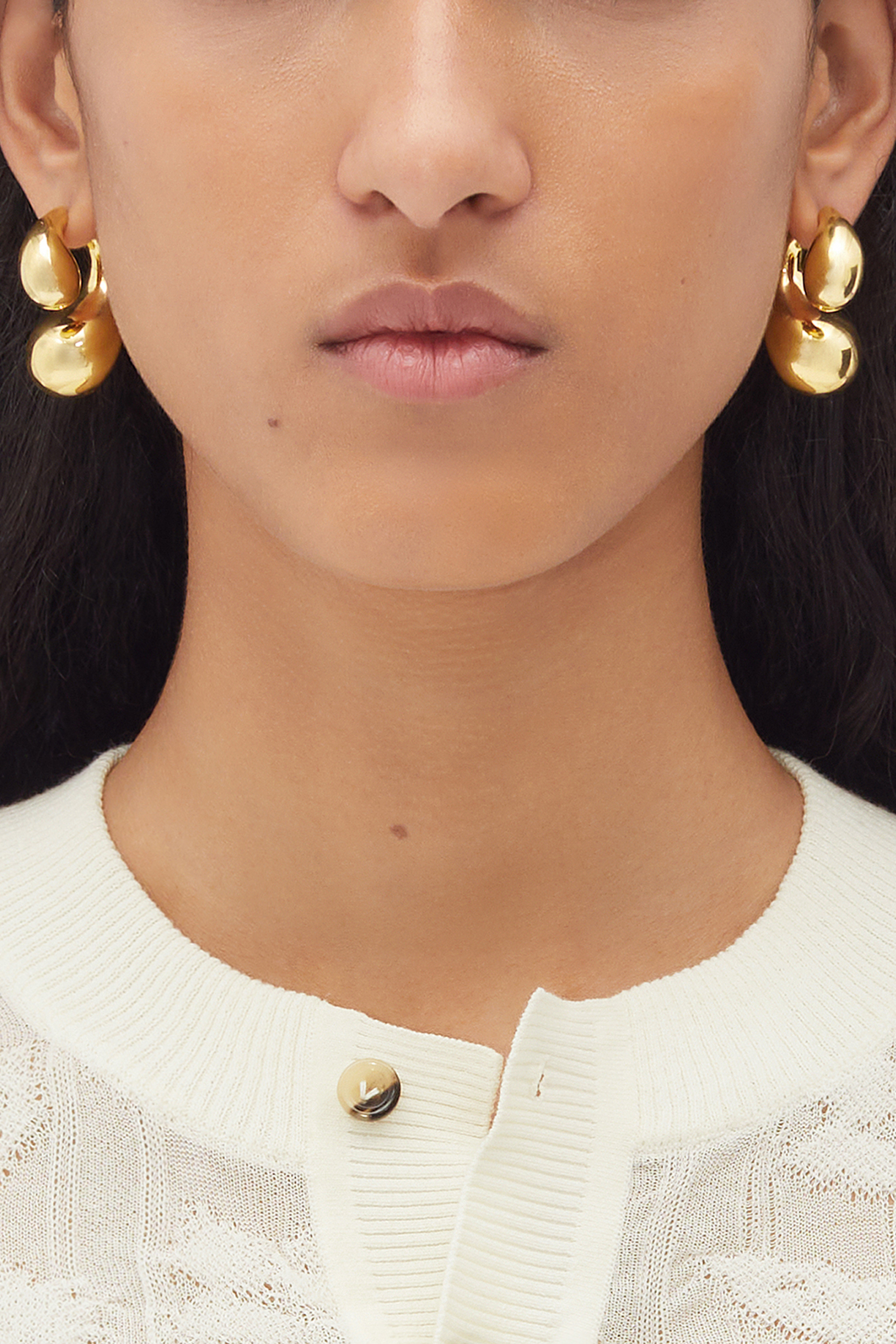 Drop Earrings, 18k Gold-Plated Sterling Silver